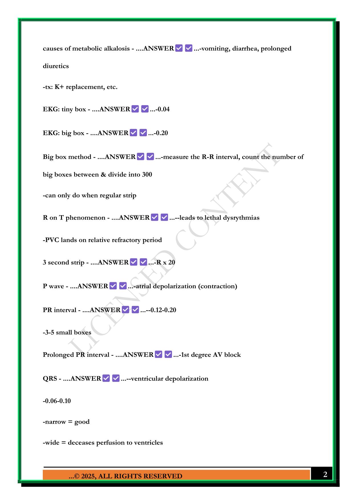 NR 341 EXAM #1 2025 QUESTIONS AND ANSWERS