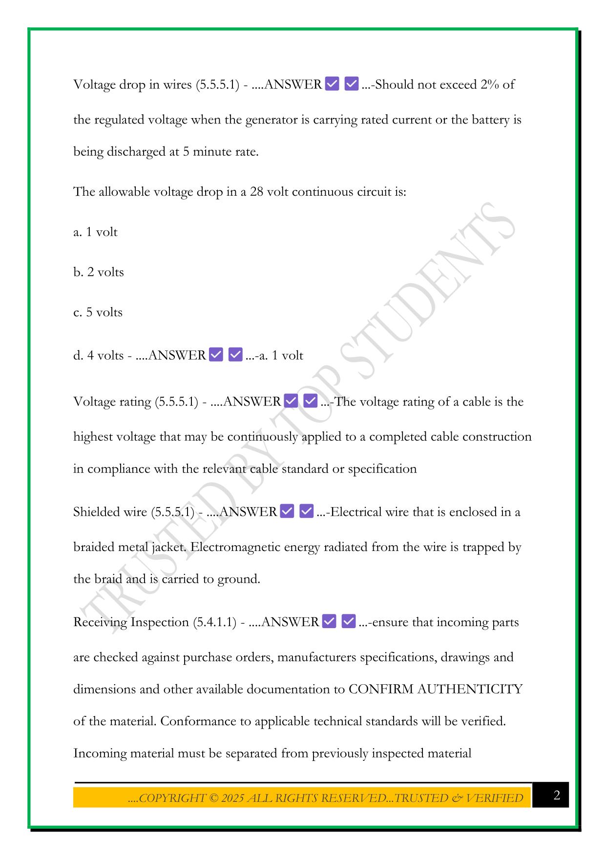 NCATT AET AEIT ENDORSEMENT EXAM 2025 QUESTIONS AND ANSWERS