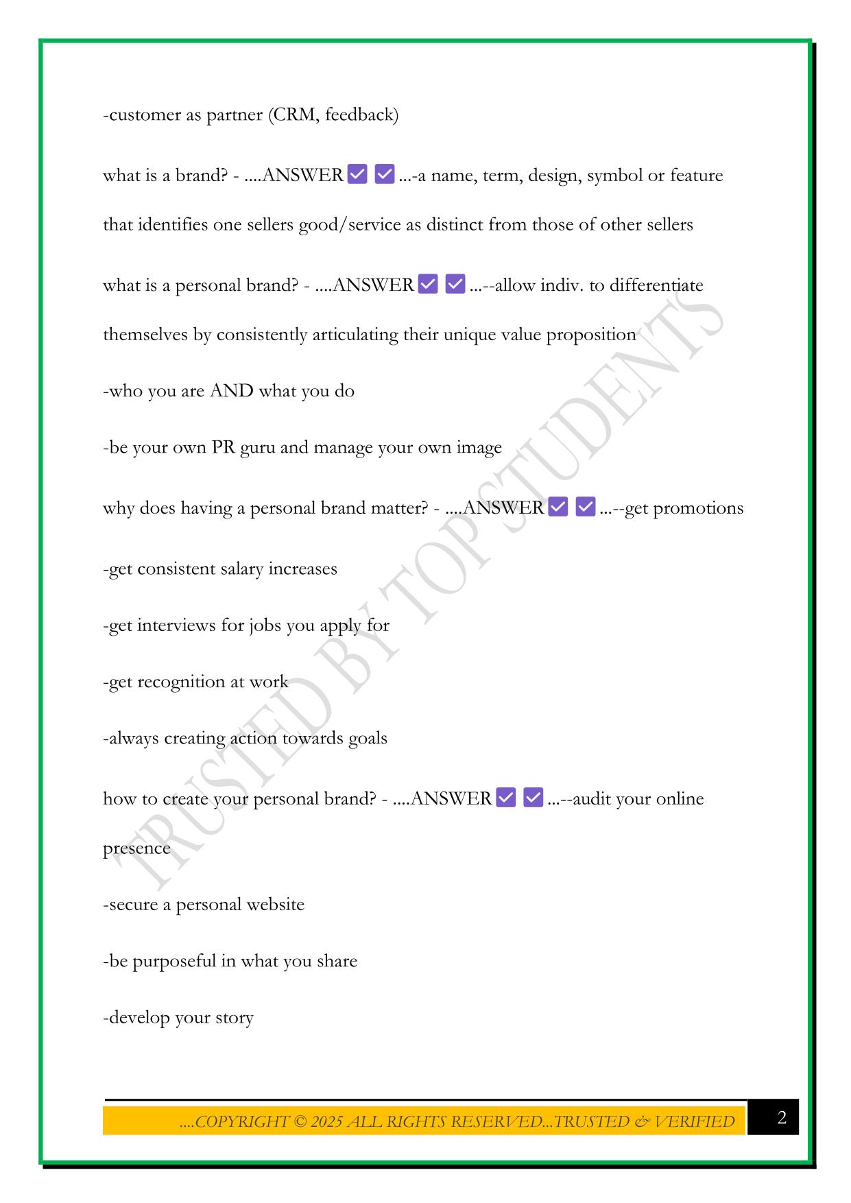 DIGITAL MEDIA MARKETING MIDTERM EXAM 2025 QUESTIONS AND ANSWERS
