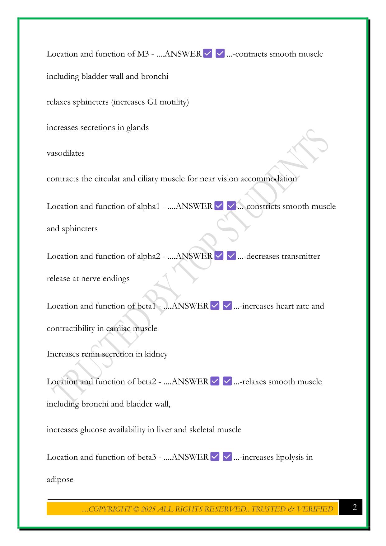 PHARMACOLOGY NBME EXAM 2025 QUESTIONS AND ANSWERS