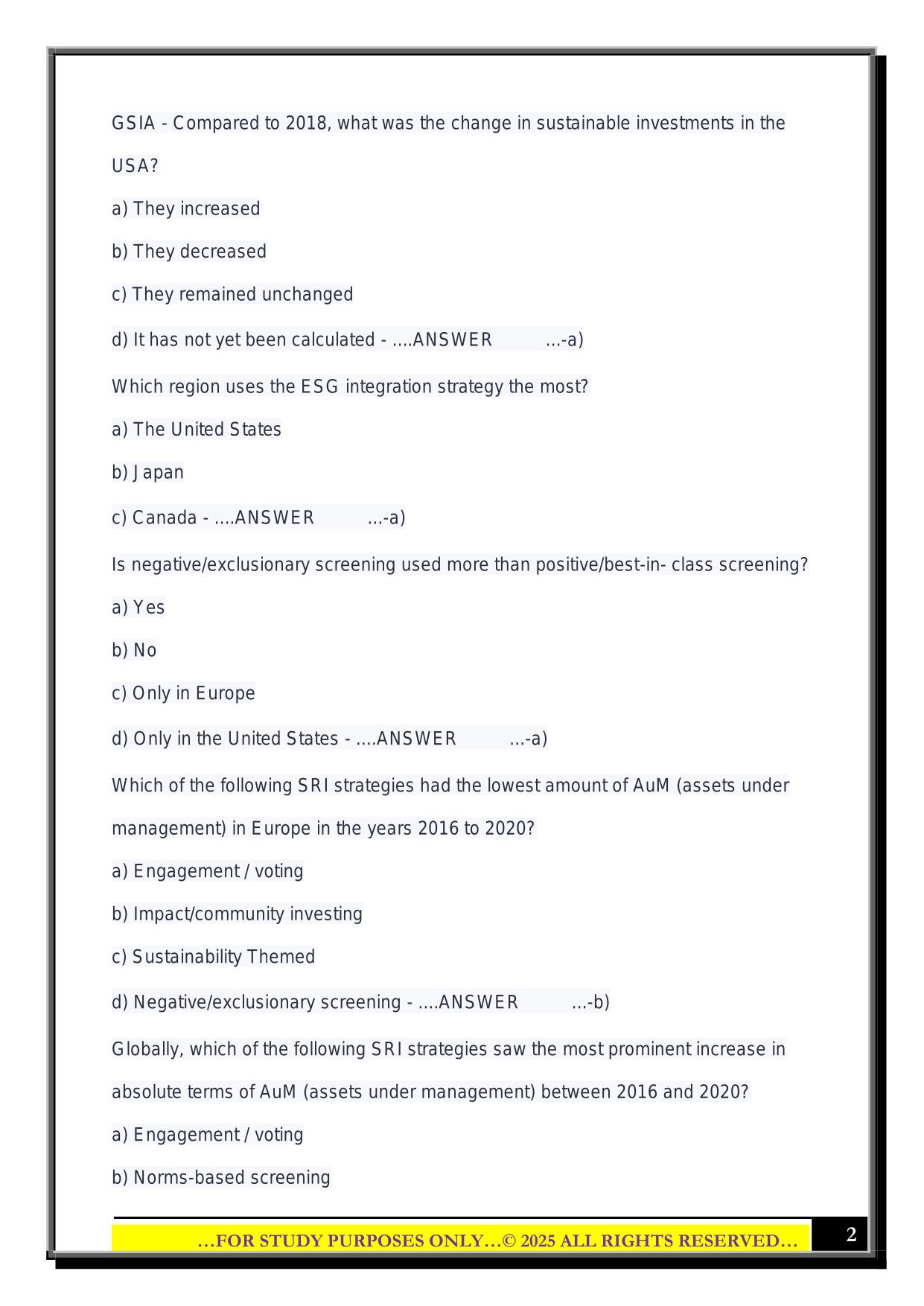 CESGA Module 3 2025 Questions and Answers