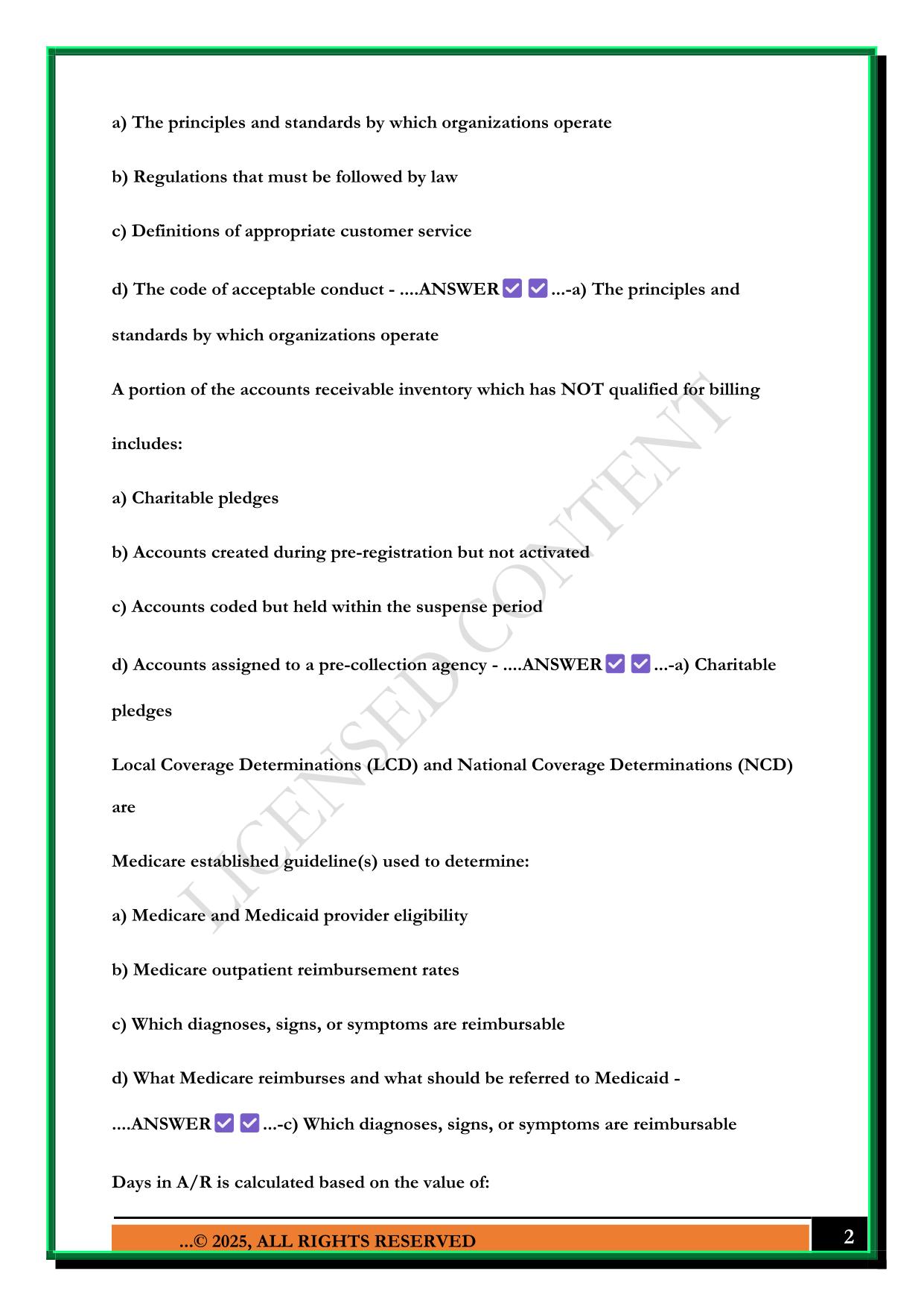 CRCR CERTIFICATION EXAM 2025 QUESTIONS AND ANSWERS