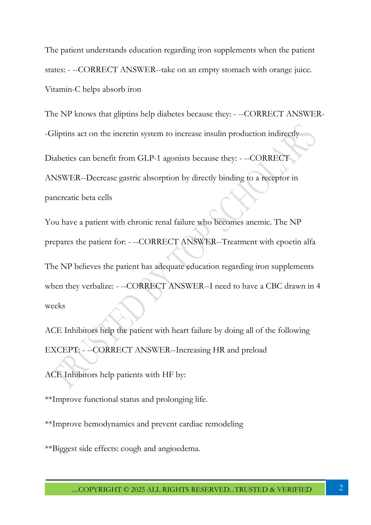 NUR 635 Midterm Exam 2025 Questions and Answers