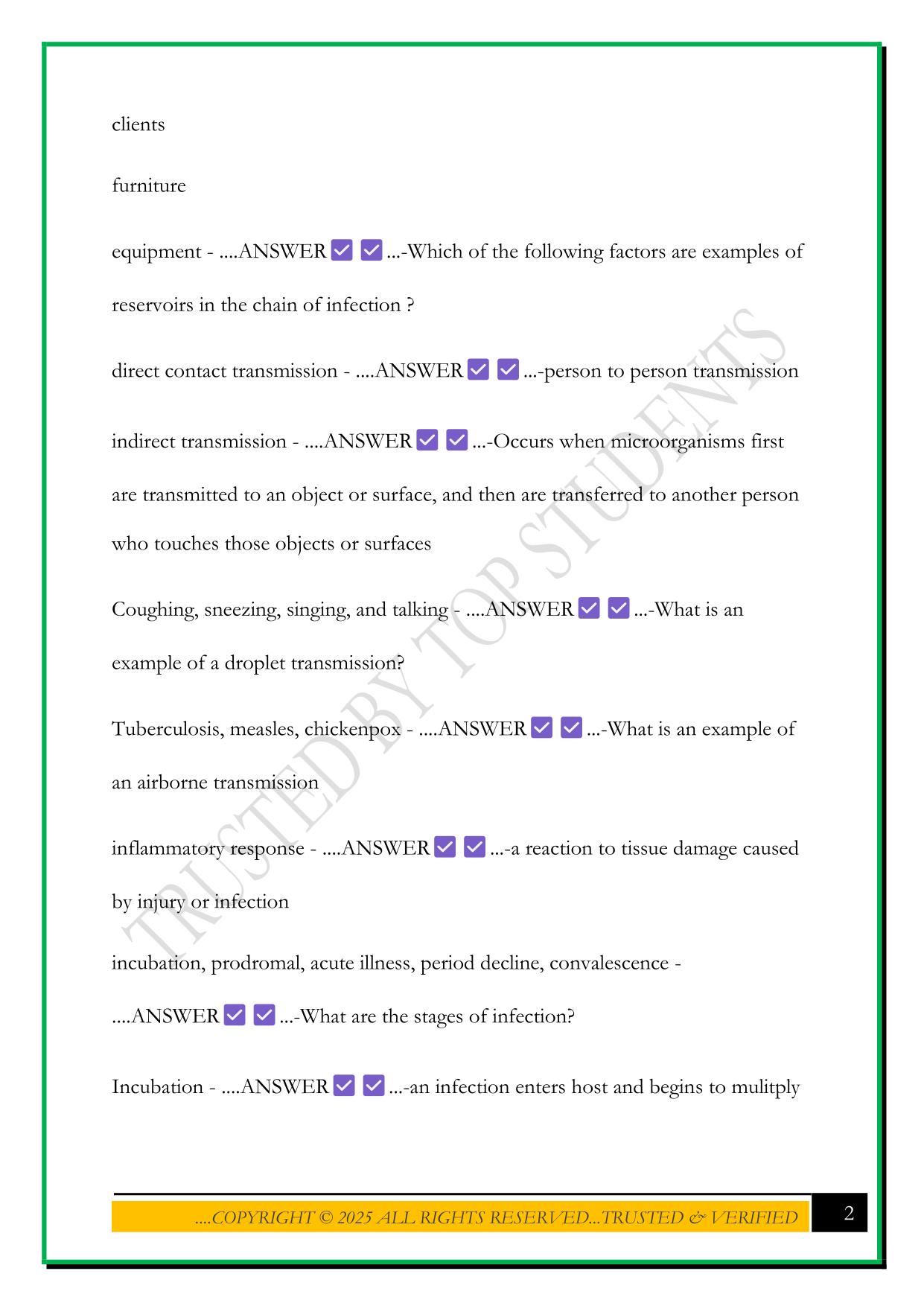NURSING 100 WCU ASSESSMENT 1 EXAM 2025 QUESTIONS AND ANSWERS