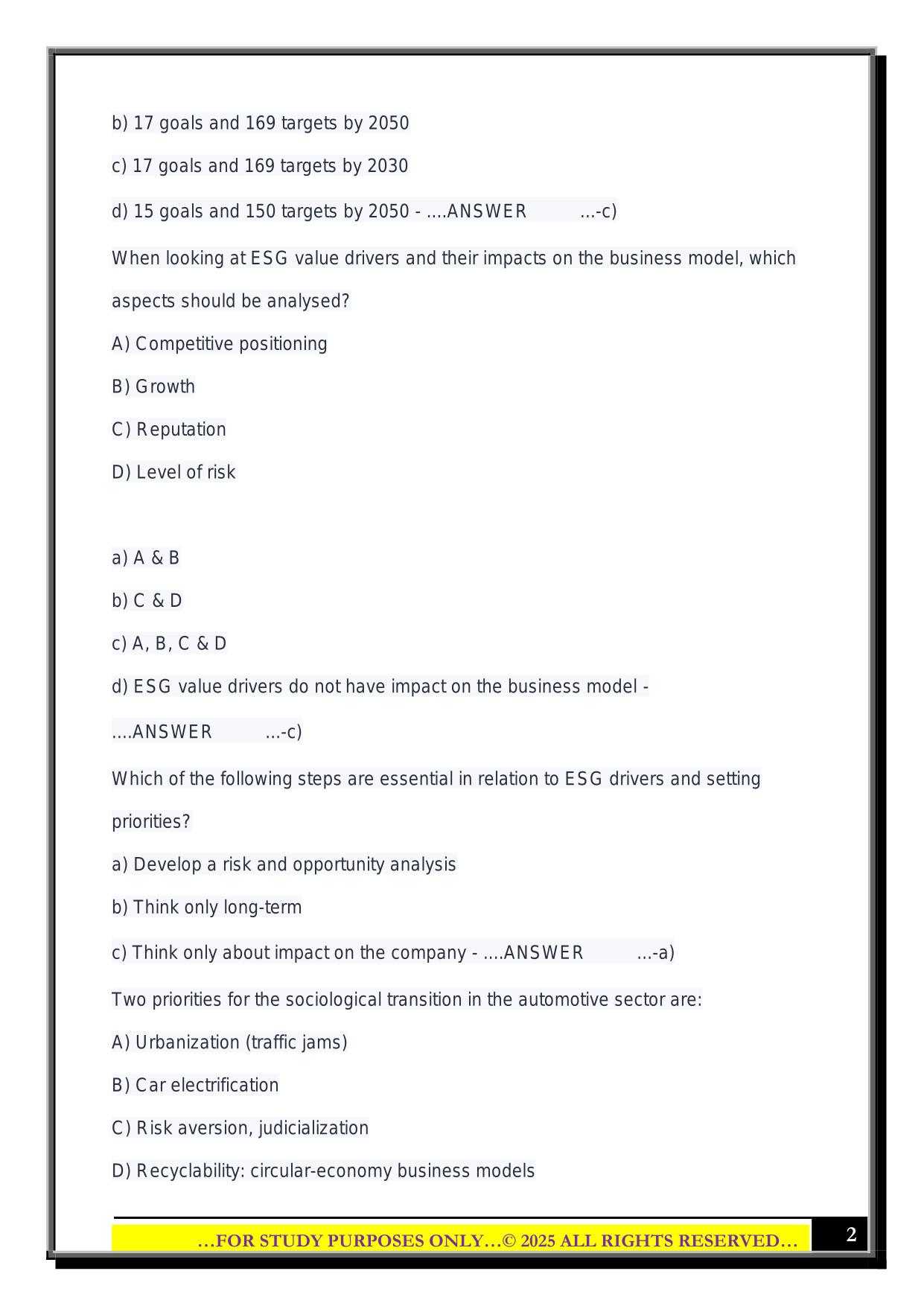 CESGA Module 6 Exam 2025 Questions and Answers