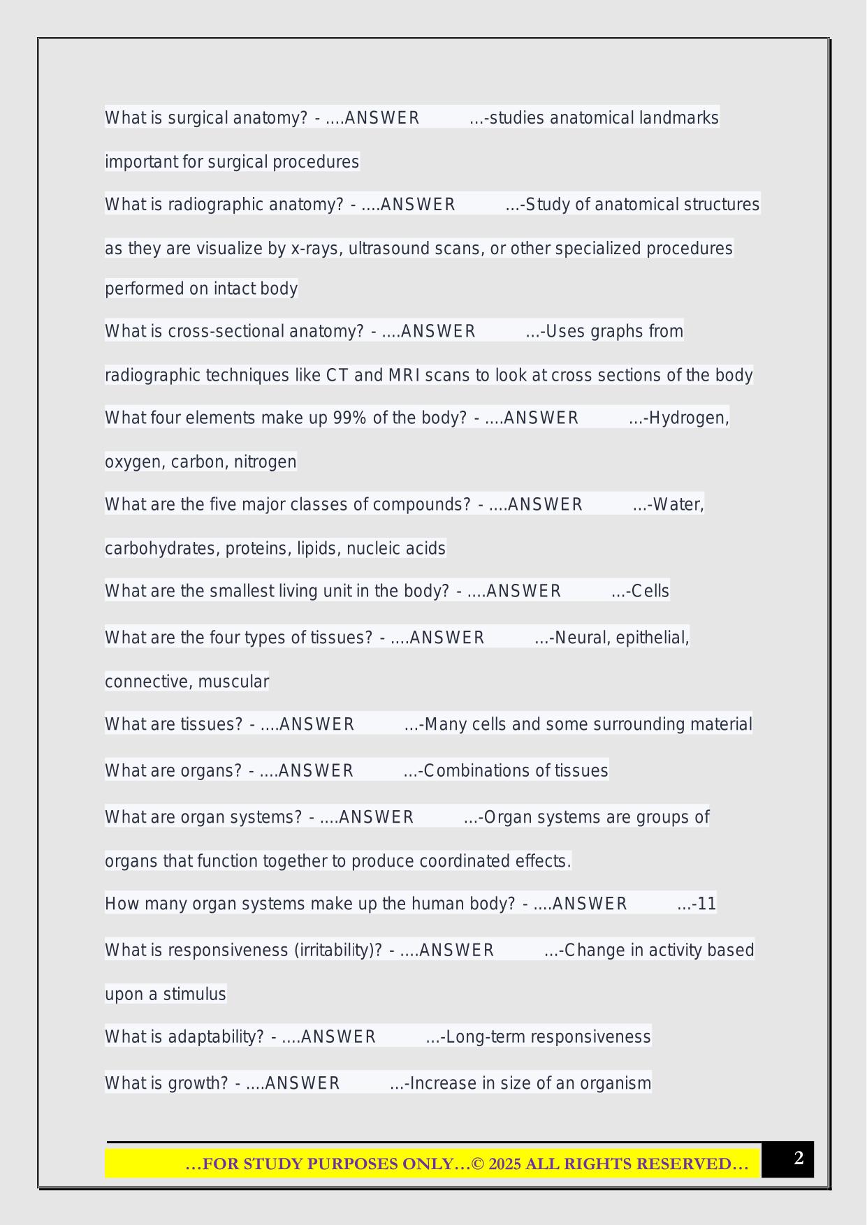 N261 Exam 1 (IUPUI) 2025 Questions and Answers