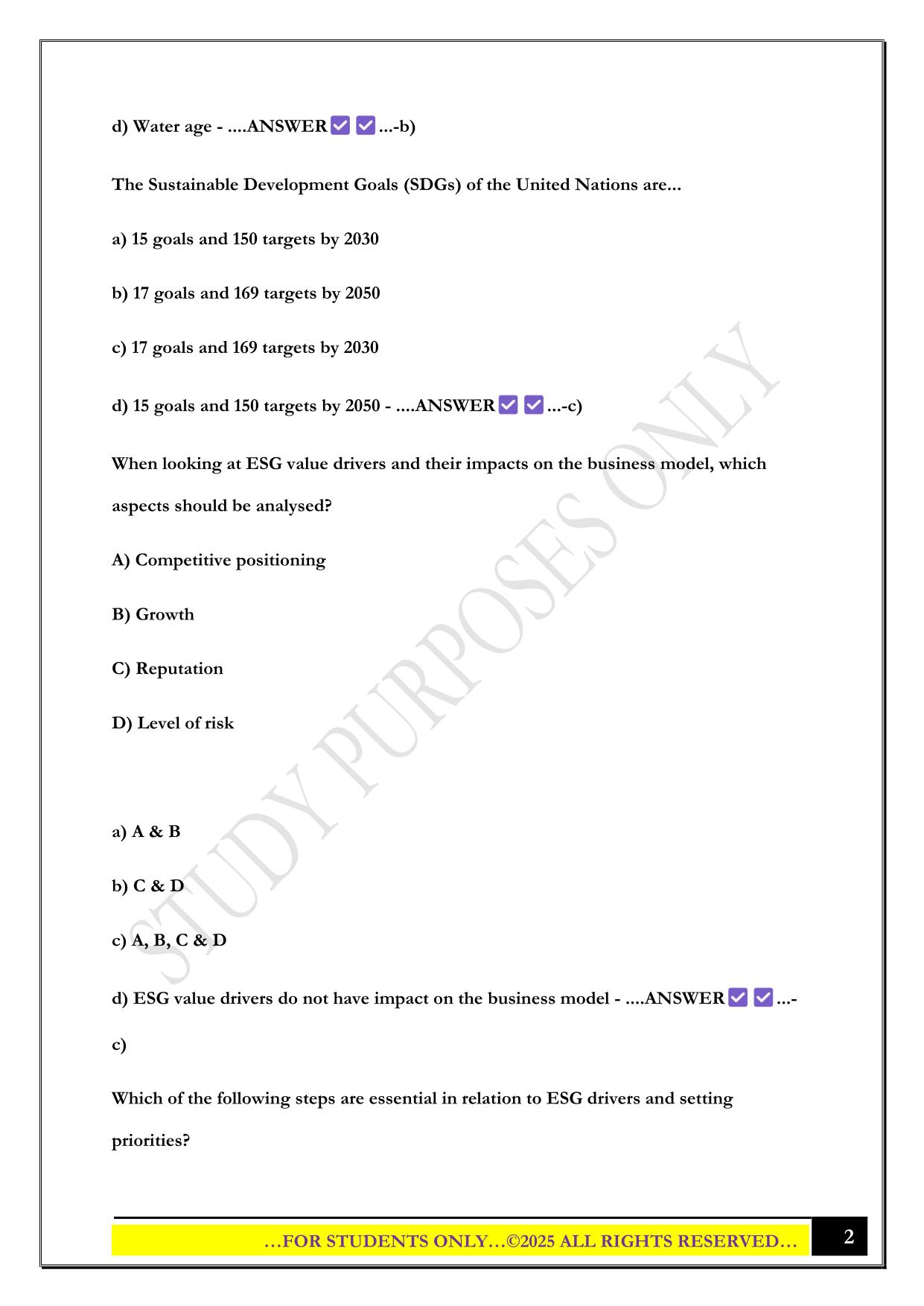CESGA Module 6 2025 Questions and Answers