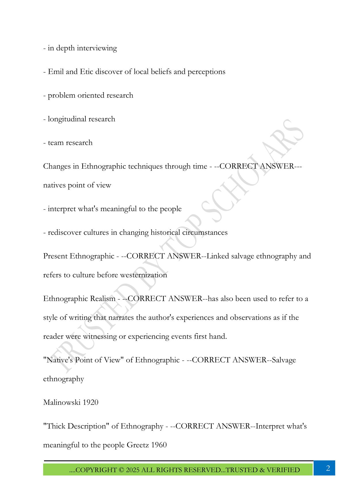 Test 4 Anthropology Genesis Snyder WVU Exam 2025 Questions and Answers