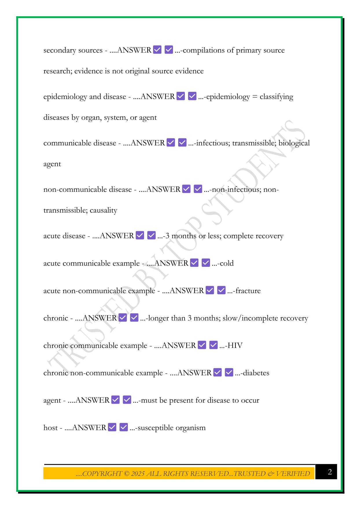 B234 EXAM 1 2025 QUESTIONS AND ANSWERS
