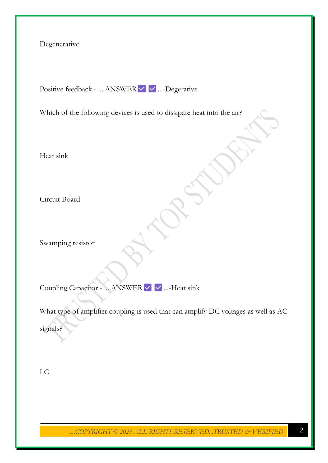 NCATT EXAM 2025 QUESTIONS AND ANSWERS