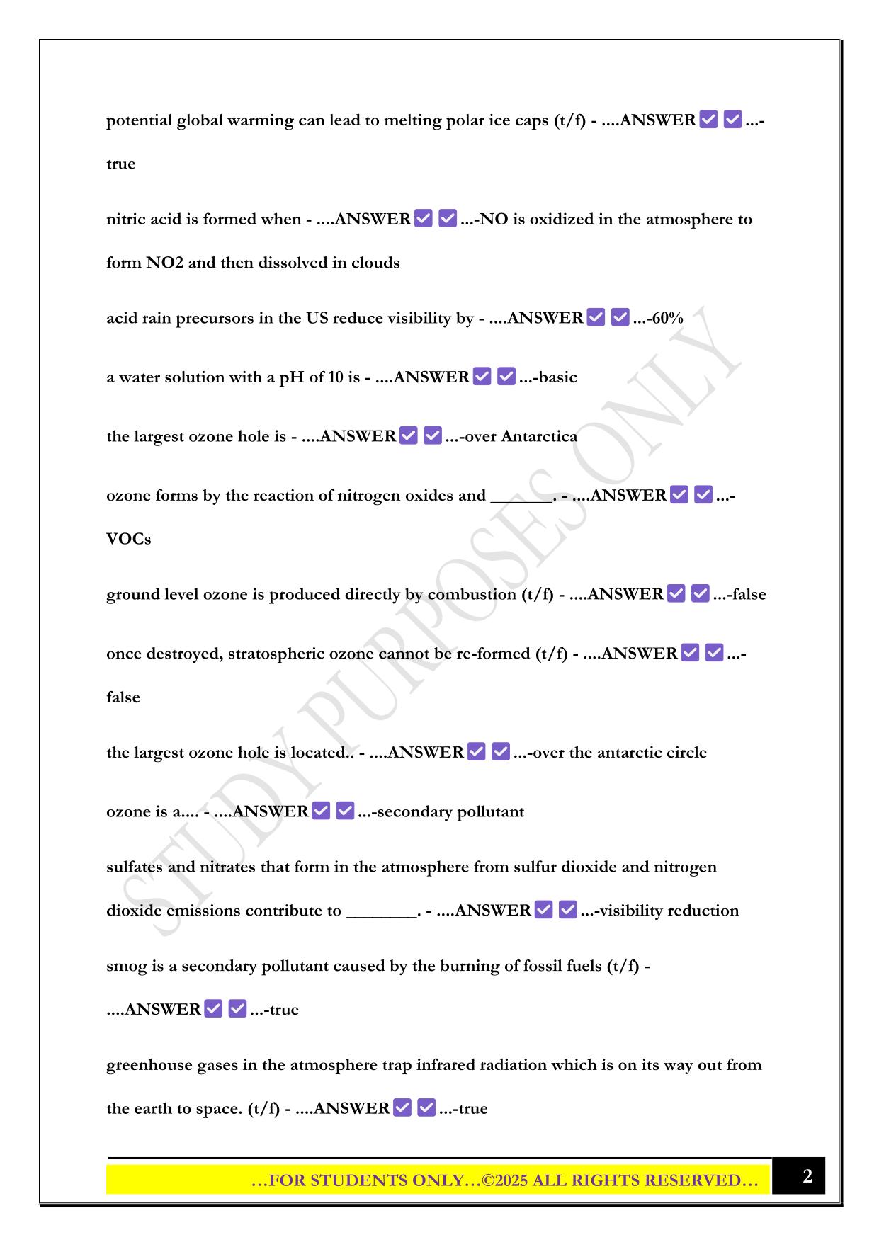 EGEE Exam 2 2025 Questions and Answers