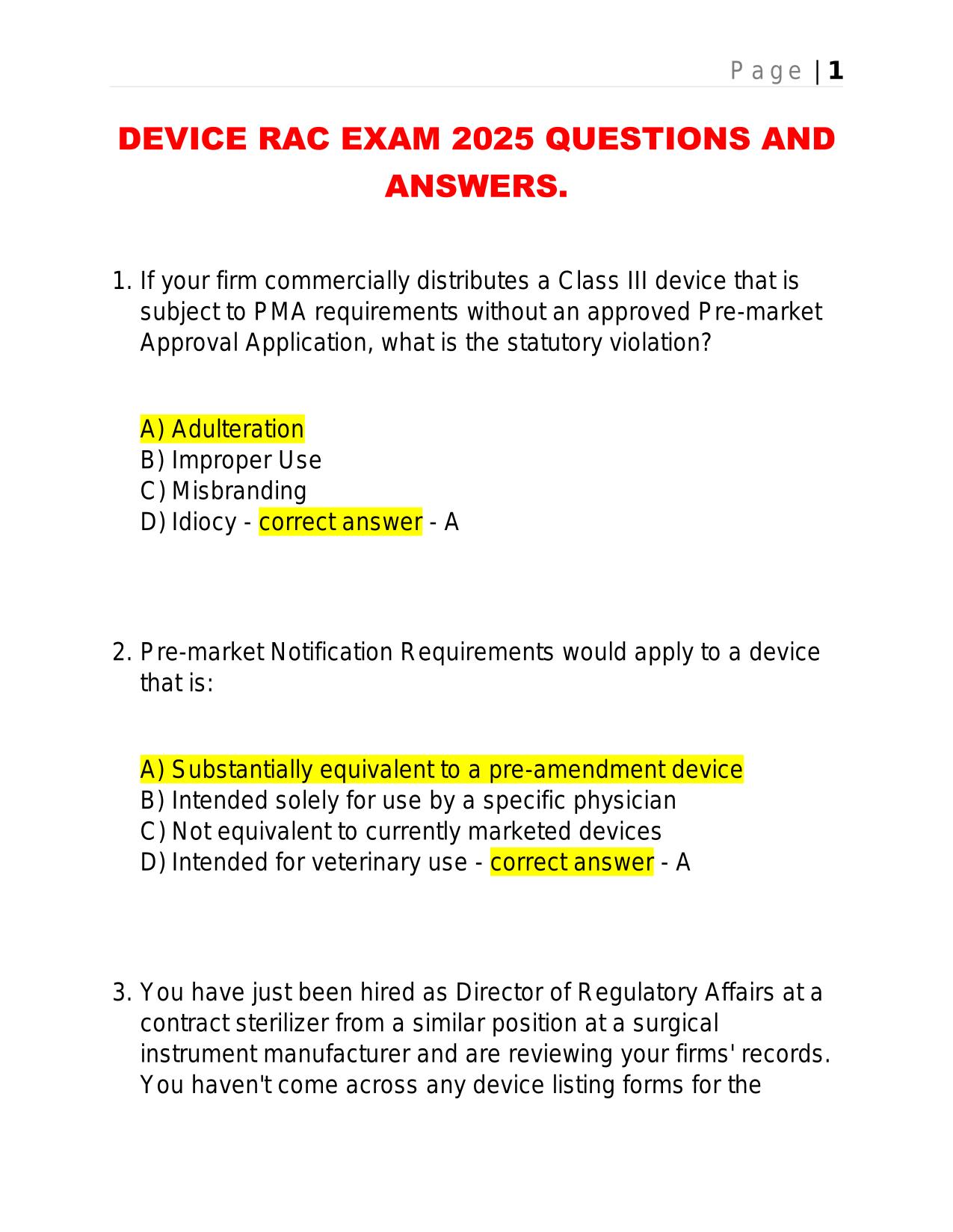 Best Compilation 2025/2026 Bundled Exams QUESTIONS AND ANSWERS |100% Pass |Verified and Updated