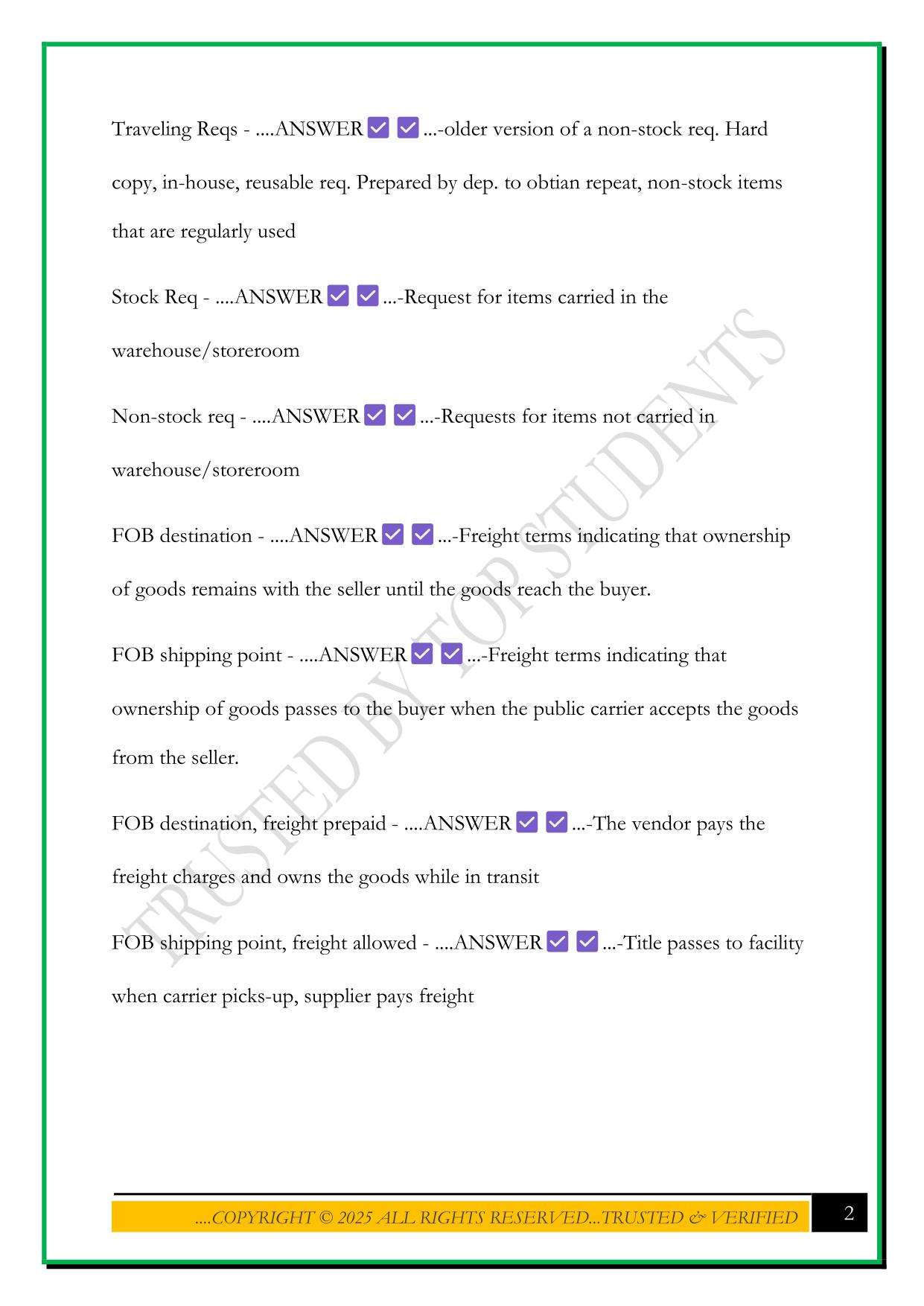 CMRP EXAM 2025 QUESTIONS AND ANSWERS