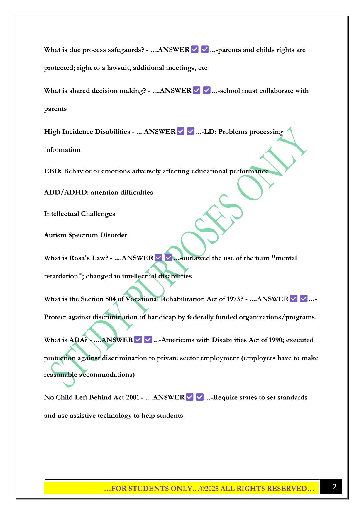 ELED 320 Test 1 2025 Questions and Answers