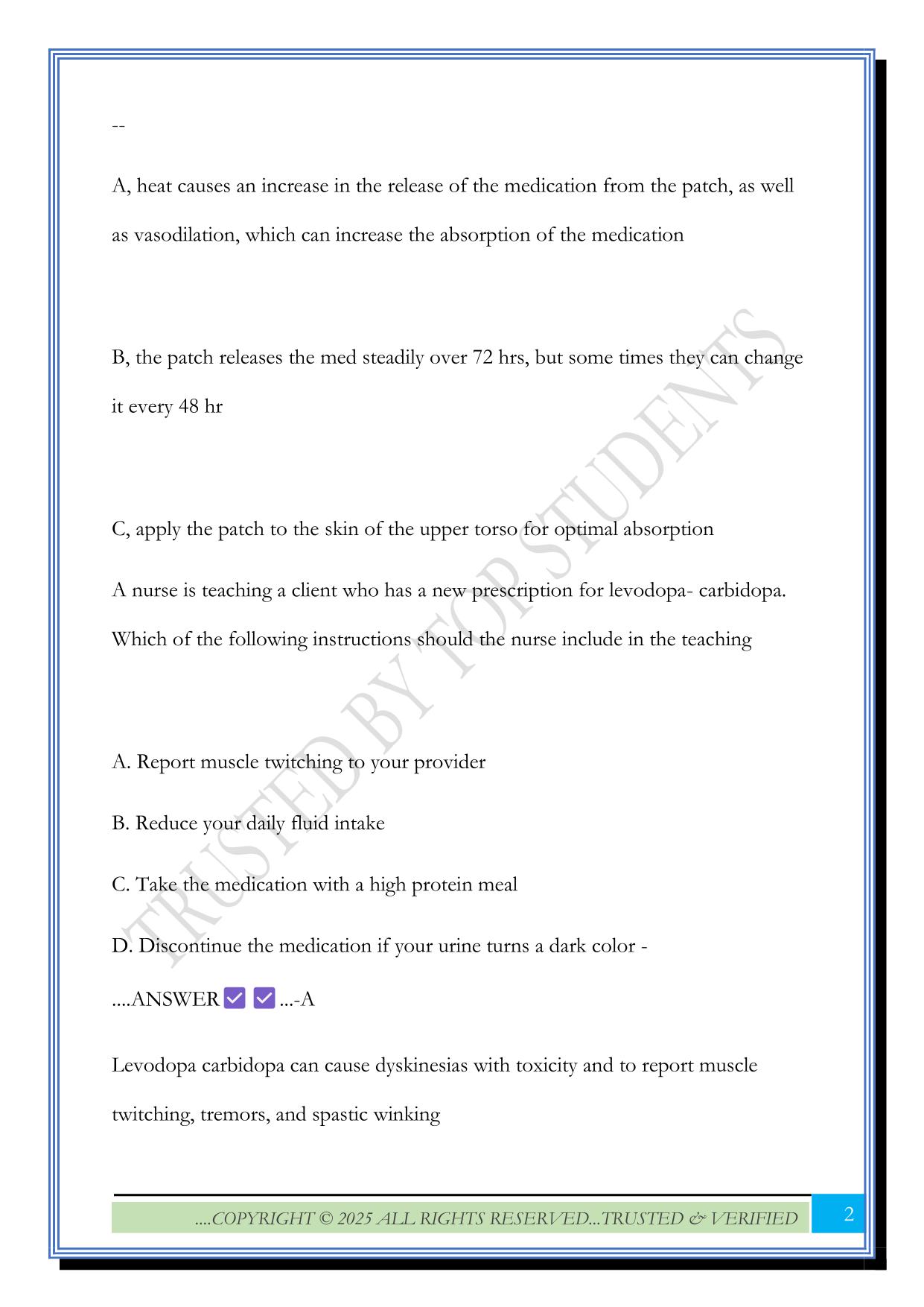 ATI NCLEX Pharmacology Assessment 1 Exam 2025 Questions and Answers