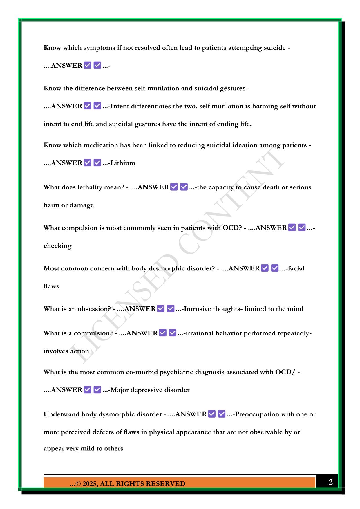 NURS661 MARYVILLE TEST 3 2025 QUESTIONS AND ANSWERS