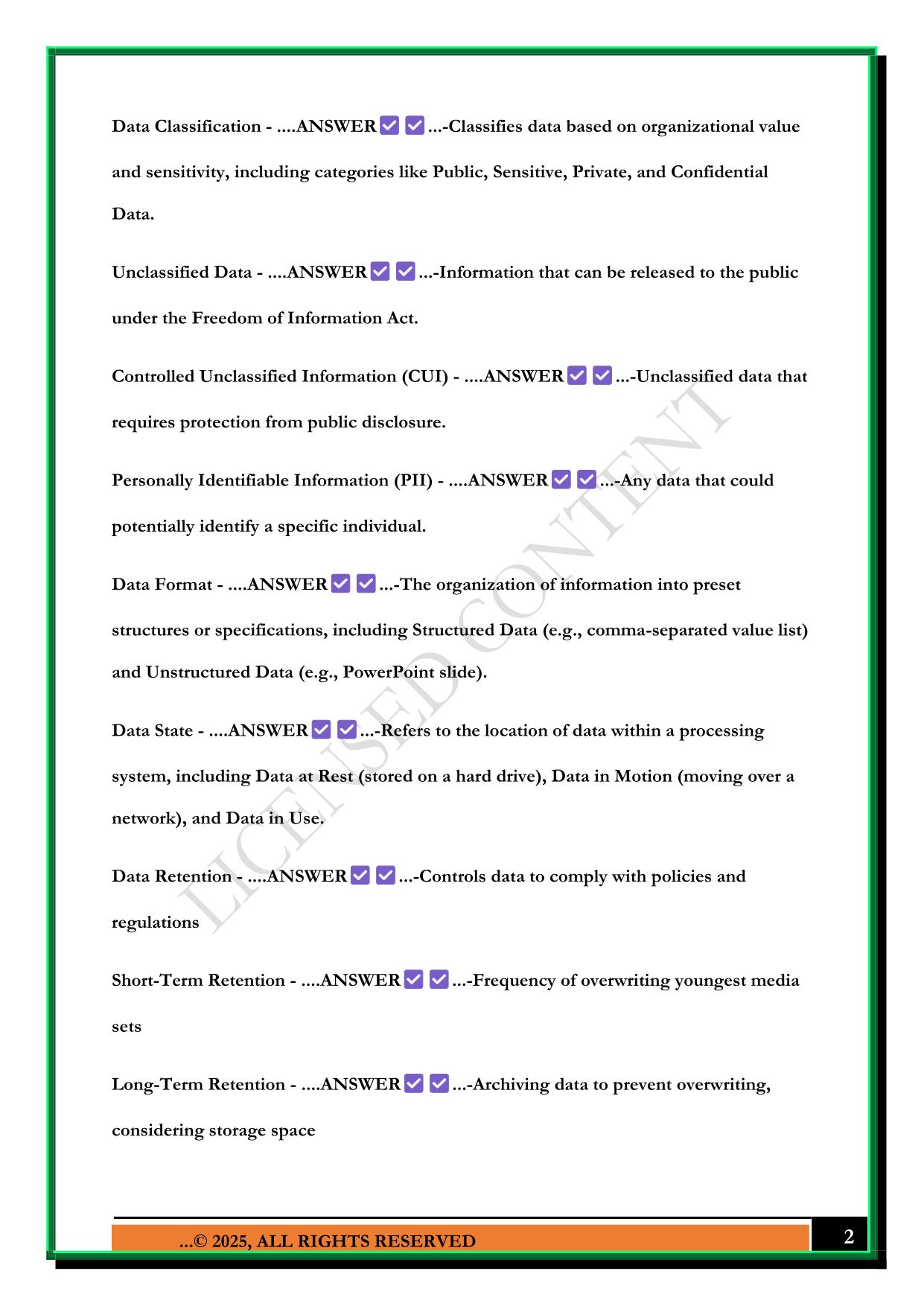 CASP+ EXAM FOUNDATIONS 2025 QUESTIONS AND ANSWERS