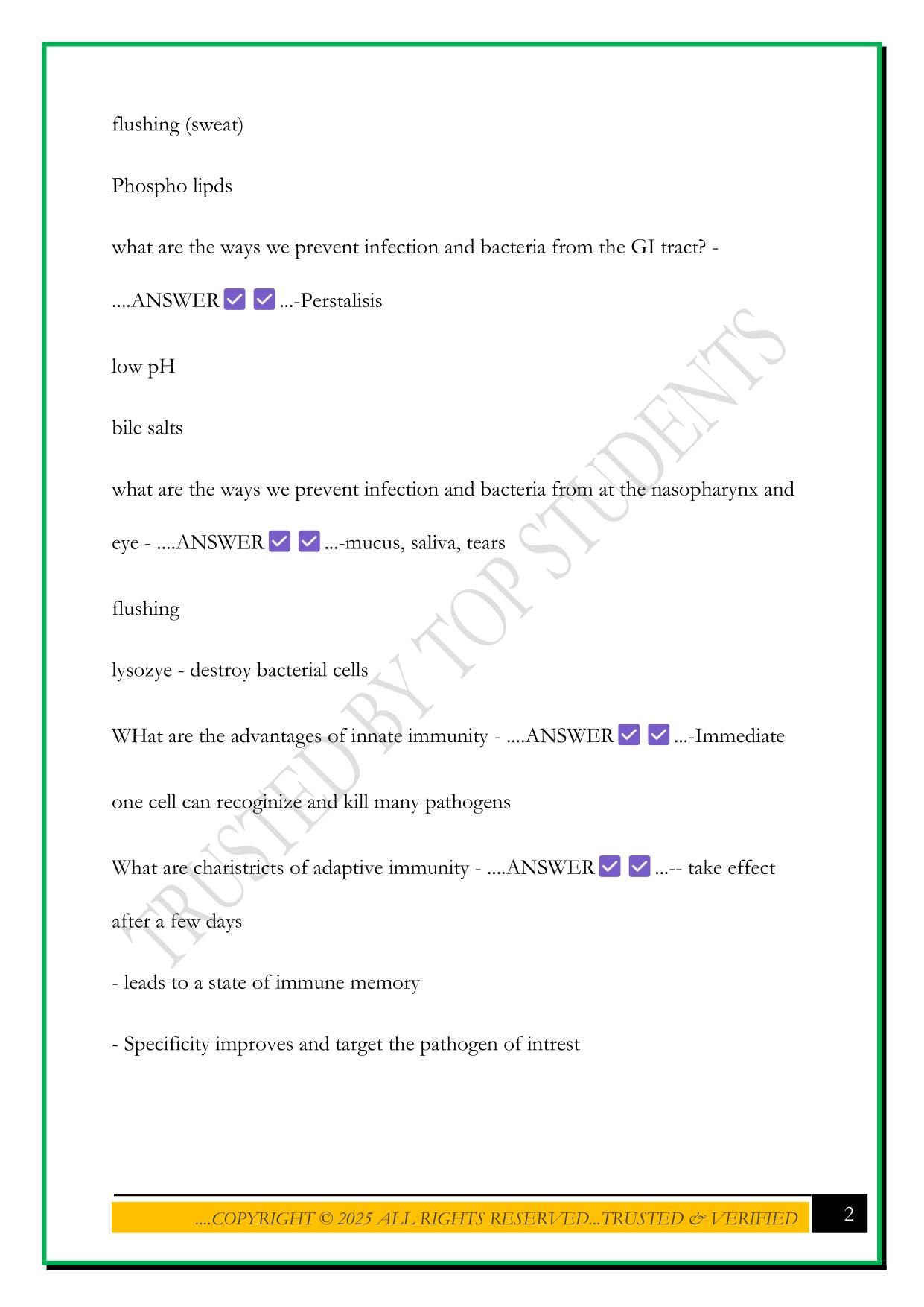 NATS 1670 QUIZ 3 2025 QUESTIONS AND ANSWERS