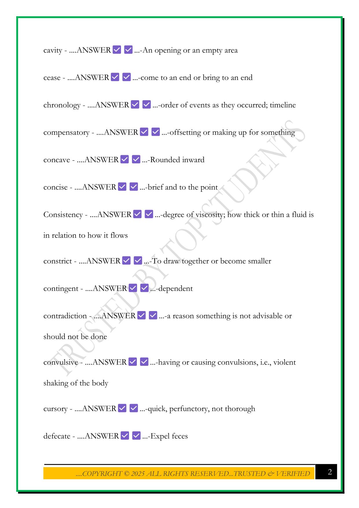 DENTAL HYGIENE - HESI TEST REVIEW 2025 QUESTIONS AND ANSWERS