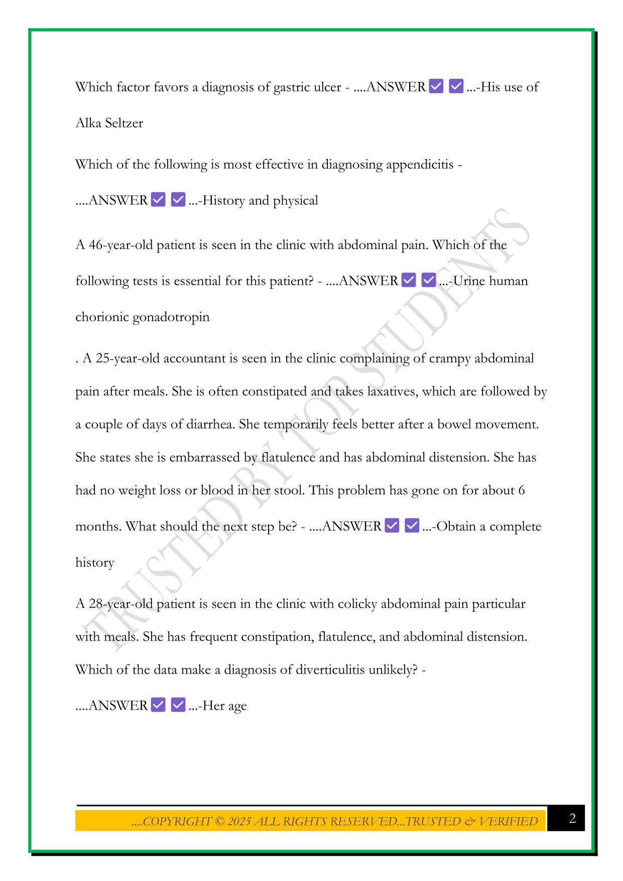 NSG 6001 WEEK 3 MIDTERM EXAM 2025 QUESTIONS AND ANSWERS