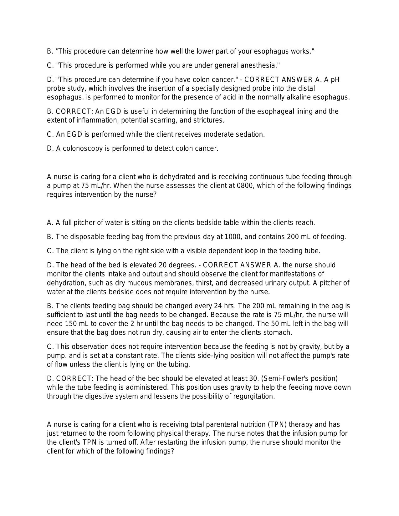 1470 ALL PRACTICE EXAM QUESTIONS AND ANSWERS FOR PN MEDICAL SURGICAL ADULT MEDICAL SURGICAL 2023 (Q&A EXPLAINED)