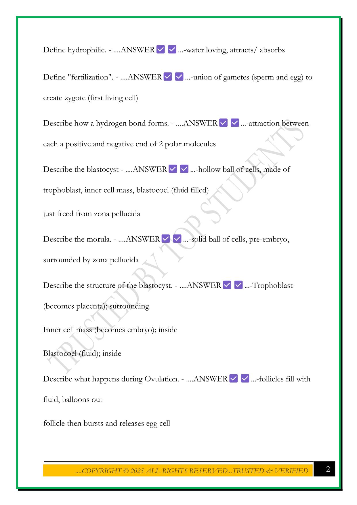 NATS1675 TEST 2 REVIEW 2025 QUESTIONS ADN ANSWERS