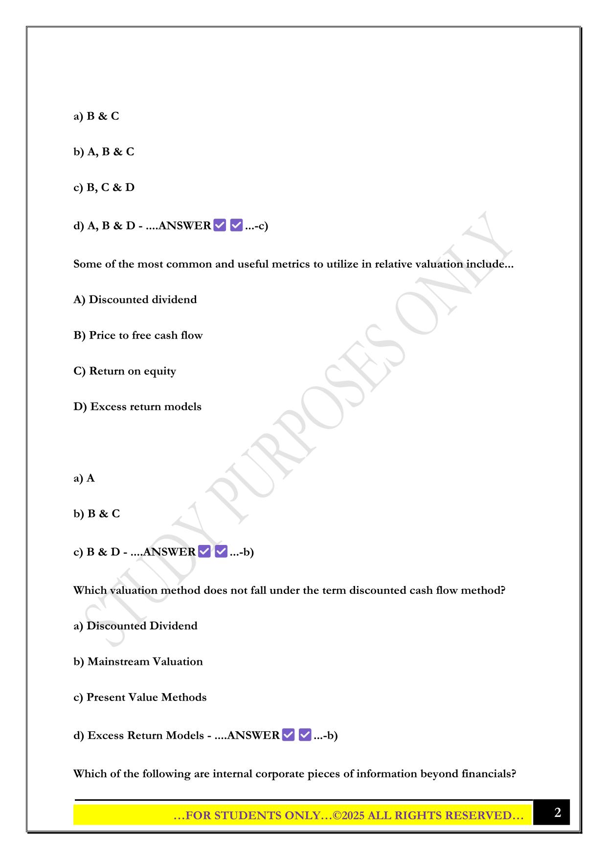 CESGA Module 7 2025 Questions and Answers