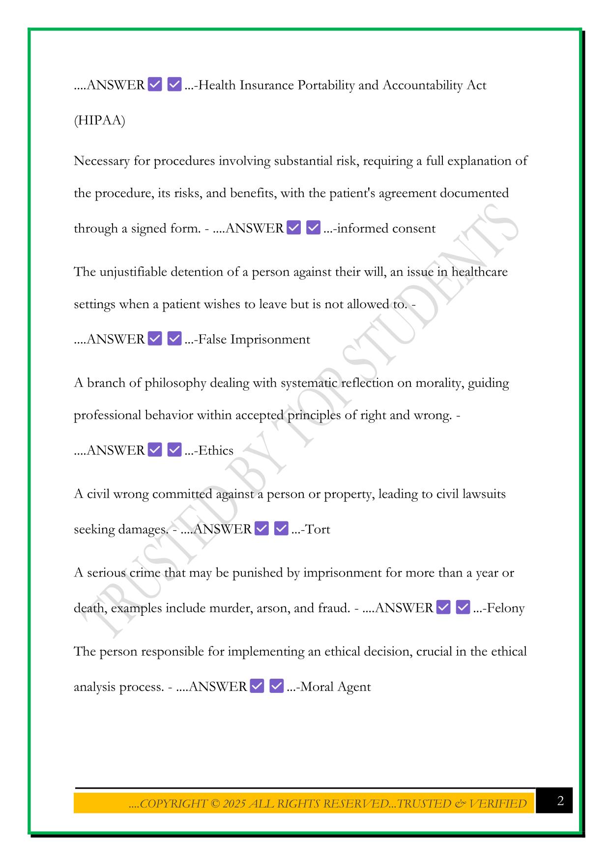 LRA 212 FINAL REVIEW (TERMS) 2025 QUESTIONS AND ANSWERS