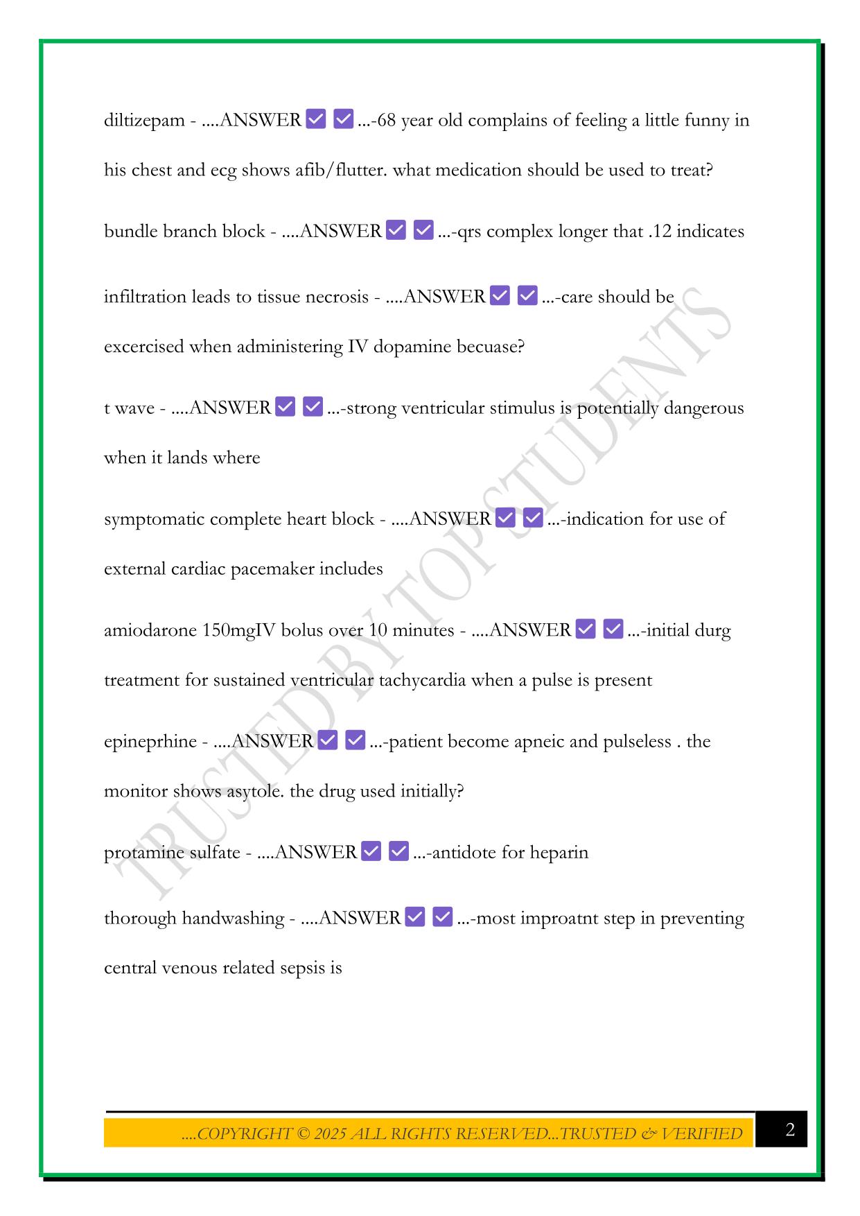 ICU BKAT EXAM 2025 QUESTIONS AND ANSWERS