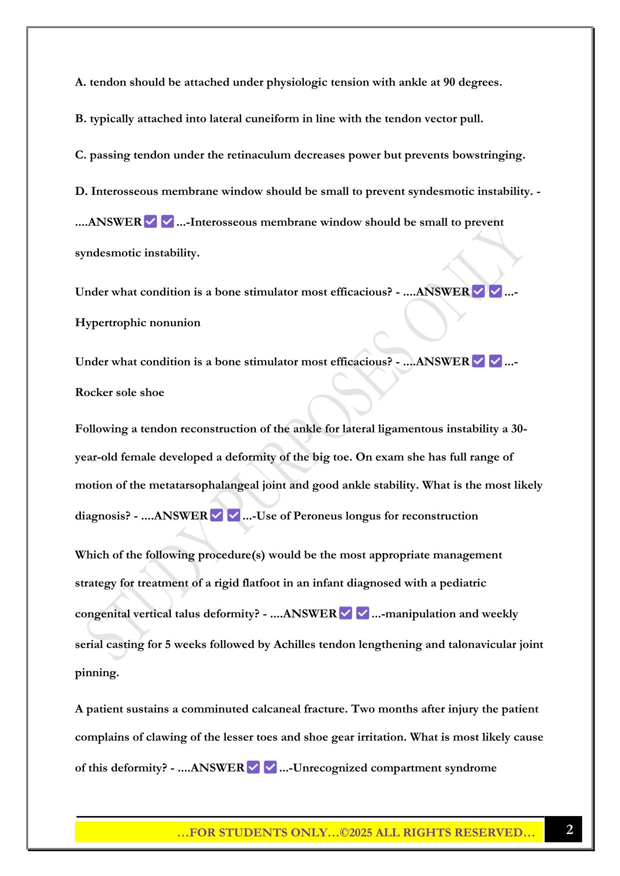 ABFAS RRA practice Exam 2025 Questions and Answers