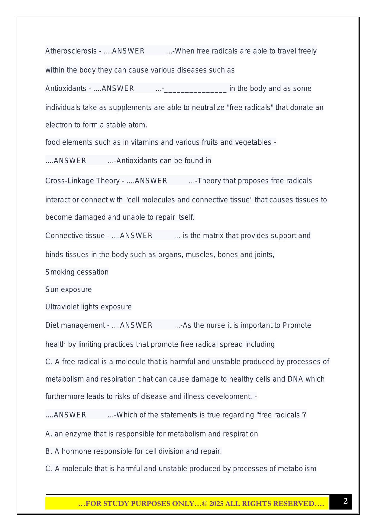 NCOA Quiz 2 2025 Questions and Answers
