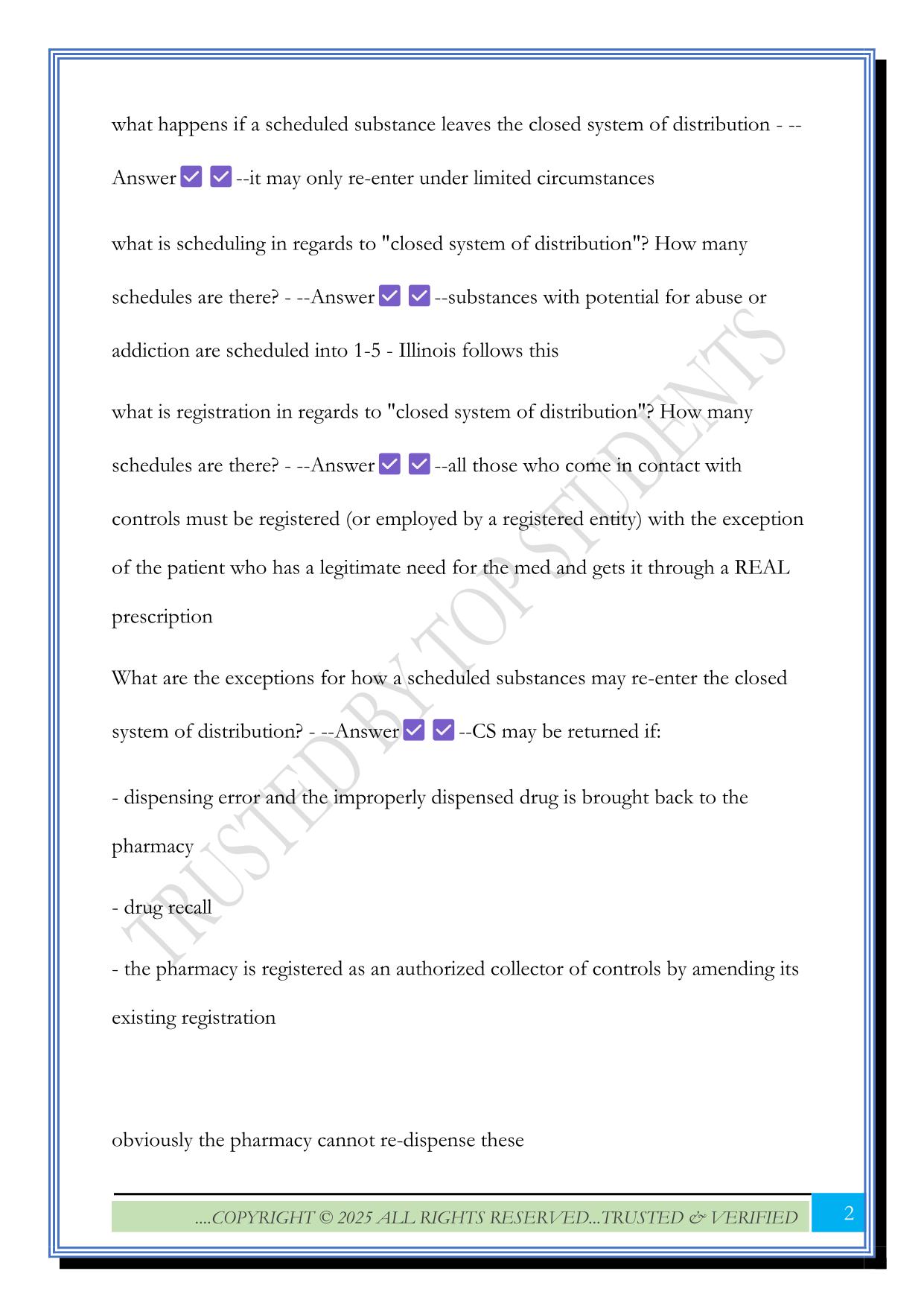  Illinois MPJE - Controlled Substances Act Exam 2025 Questions and Answers