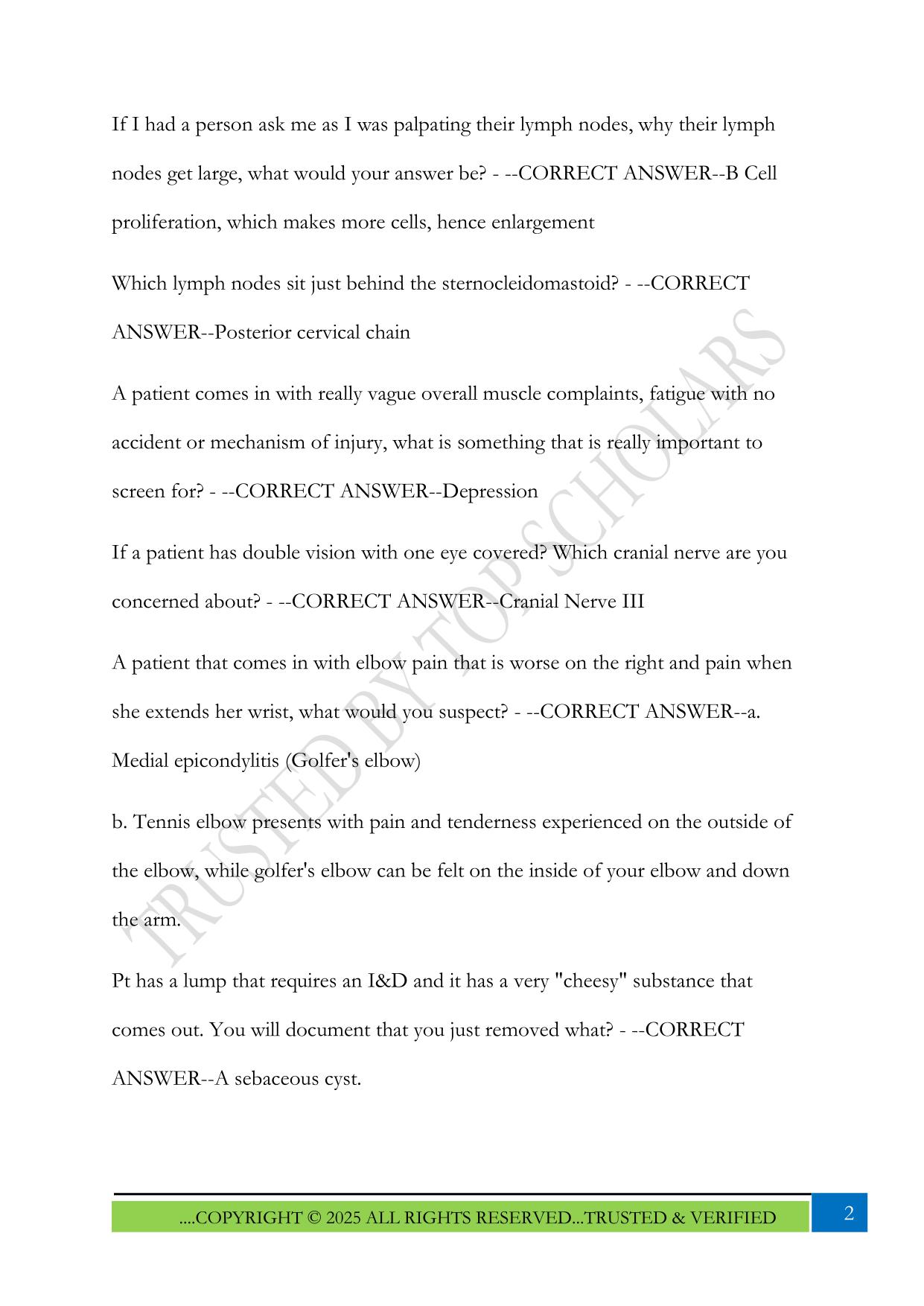 NUR-634 MIDTERM Exam 2025 Questions and Answers