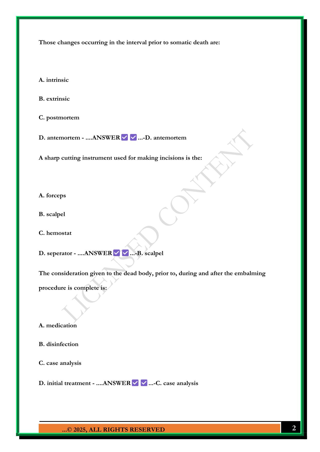 NATIONAL BOARD EXAM STUDY GUIDE – SCIENCE 2025 QUESTIONS AND ANSWERS