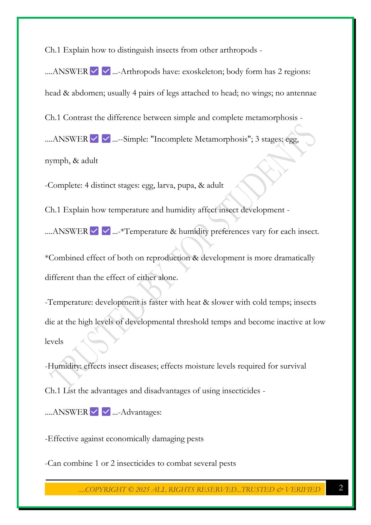 WISCONSIN PESTICIDE APPLICATOR EXAM REVIEW: TURF & LANDSCAPE 2025 QUESTIONS AND ANSWERS