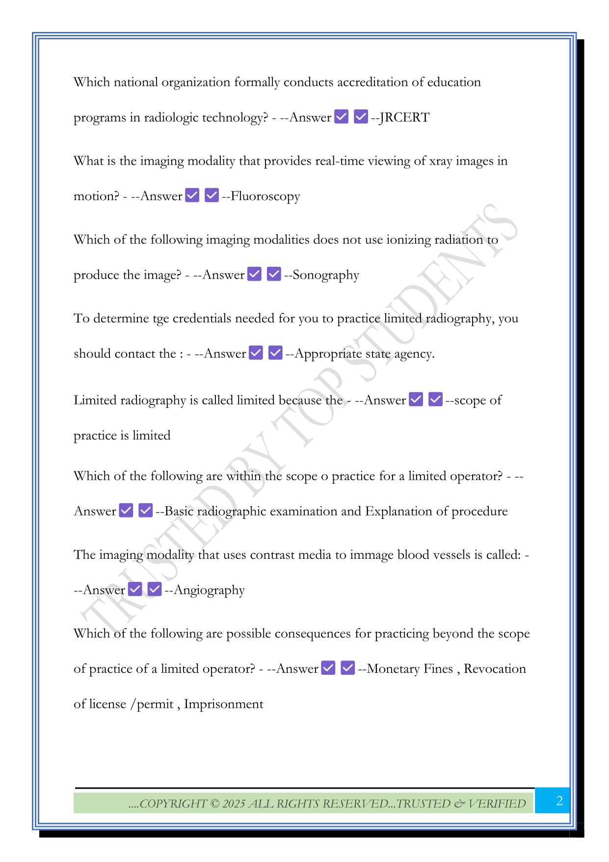 LMRT Exam 2025 Questions and Answers