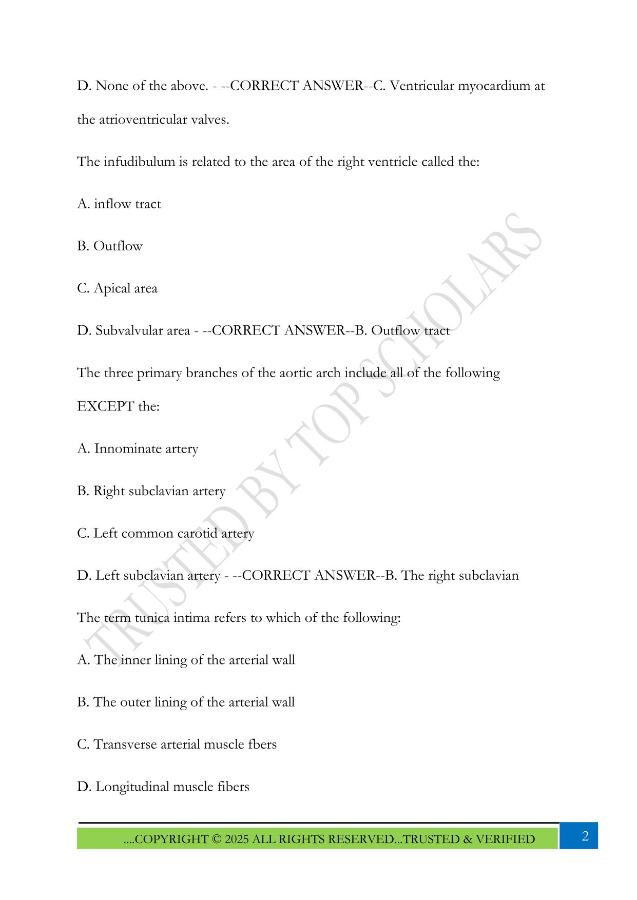 Davies Adult Echo Exam 2025 Questions and Answers
