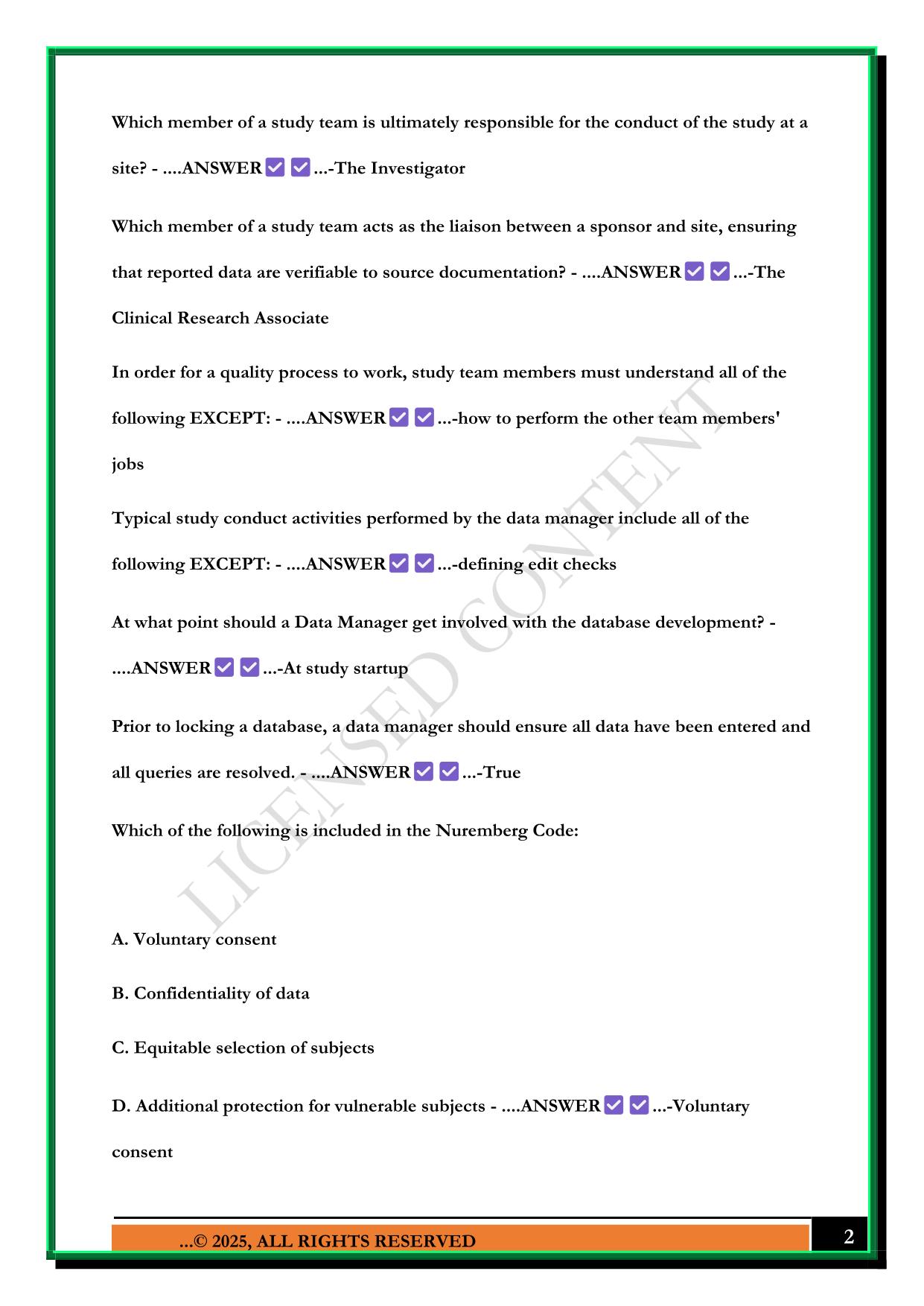 CITI TRAINING QUIZ 2025 QUESTIONS AND QUESTIONS