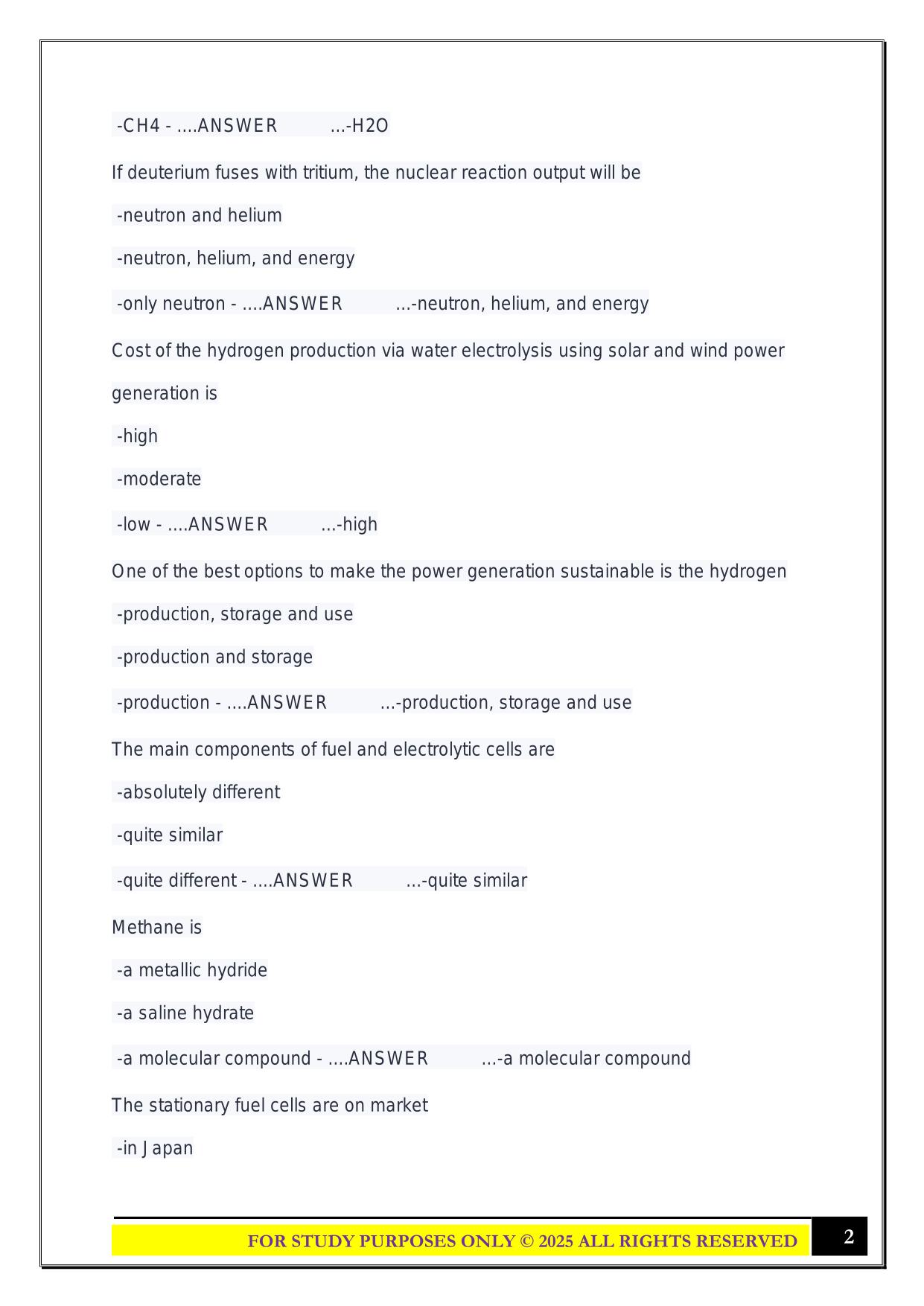 EGEE 420 Exam 1 2025 Questions and Answers