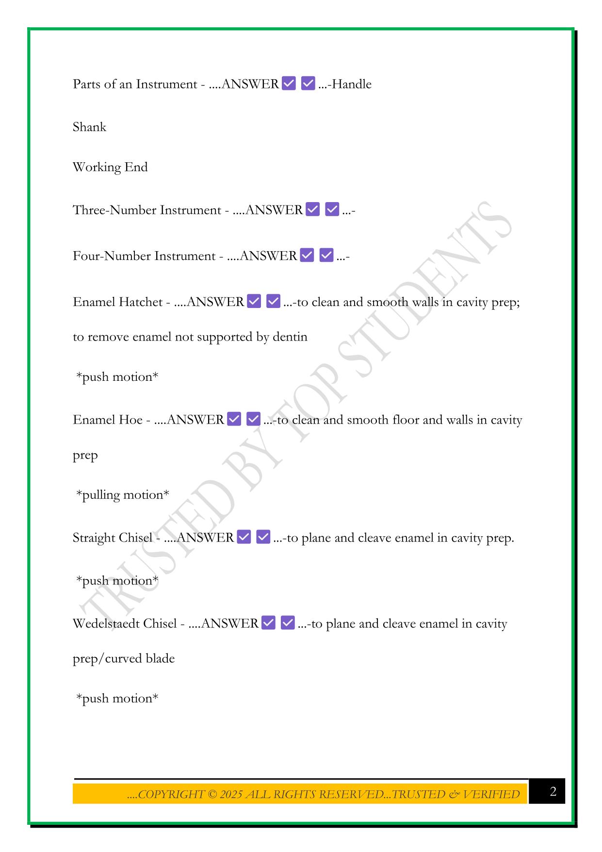 HOSA DENTAL SCIENCE, HOSA REVIEW: DENTAL SCIENCE EXAM 2025 QUESTIONS AND ANSWERS