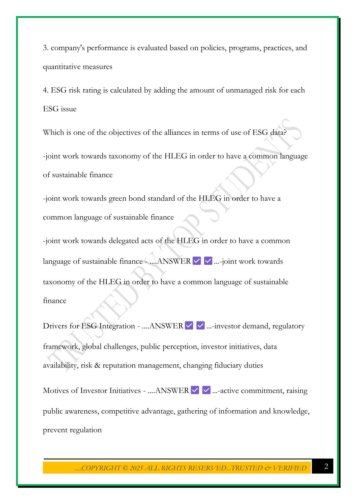 CESGA EXAM QUESTIONS 2025 WITH CORRECT ANSWERS