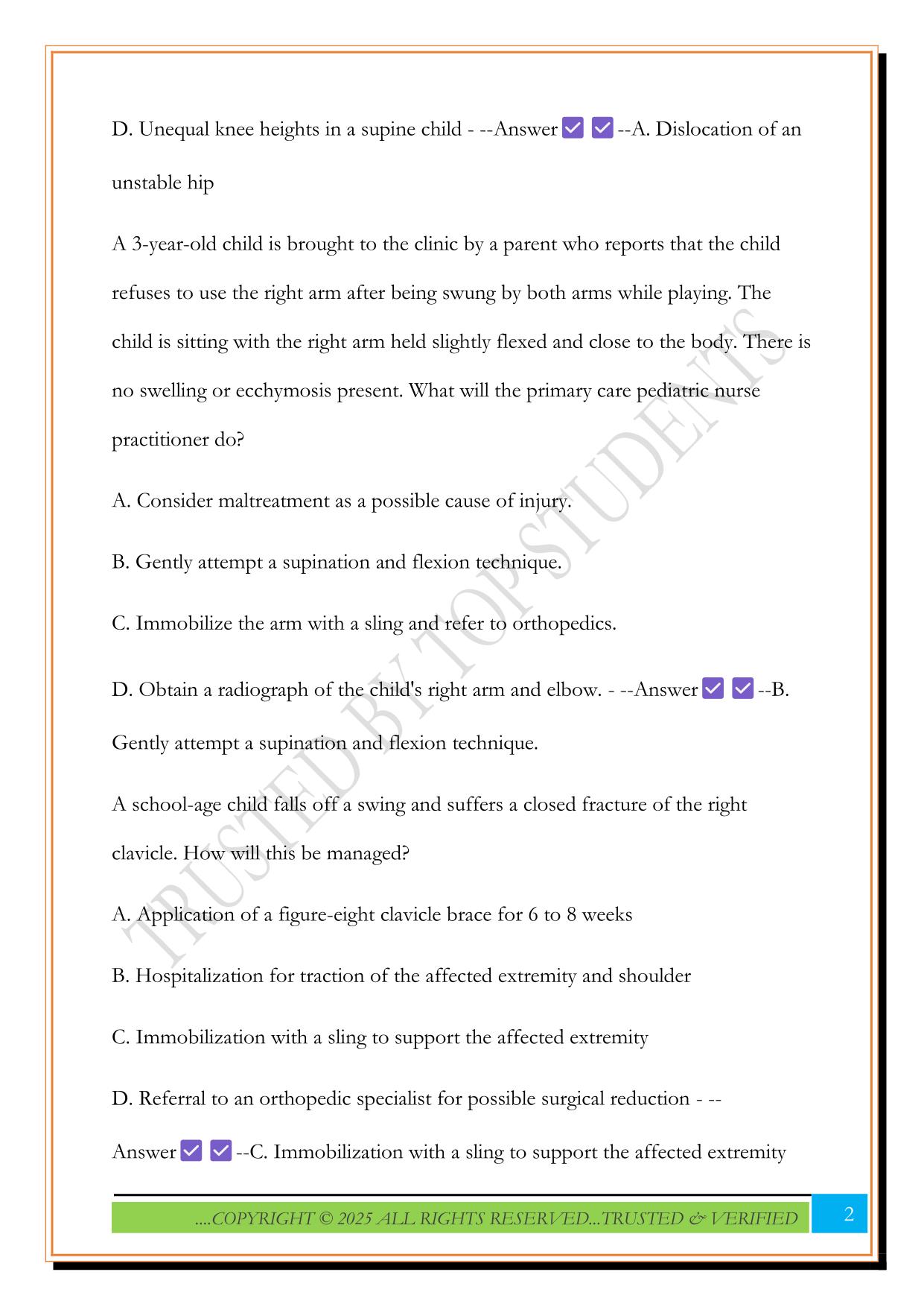 MN 580 unit7 Exam 2205 Questions and Answers