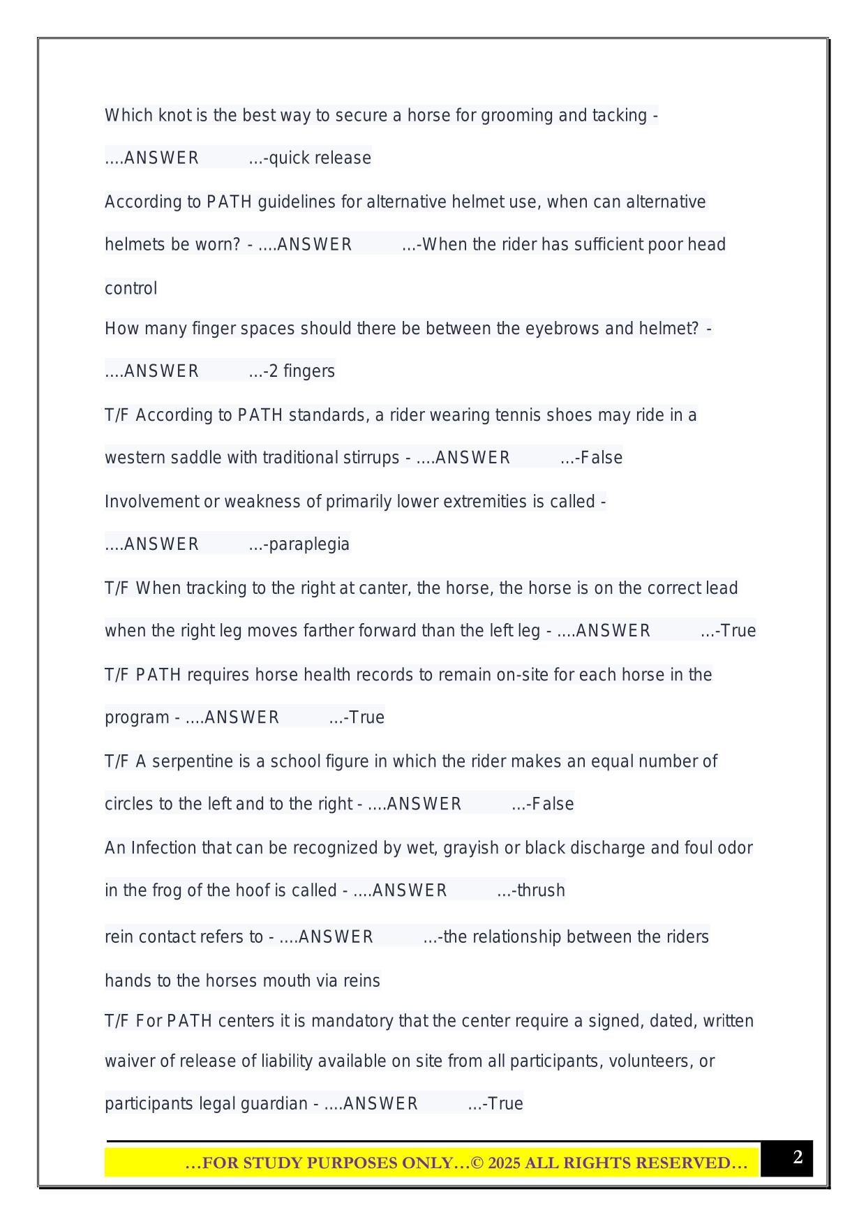 CTRI exam 2025 Questions and Answers
