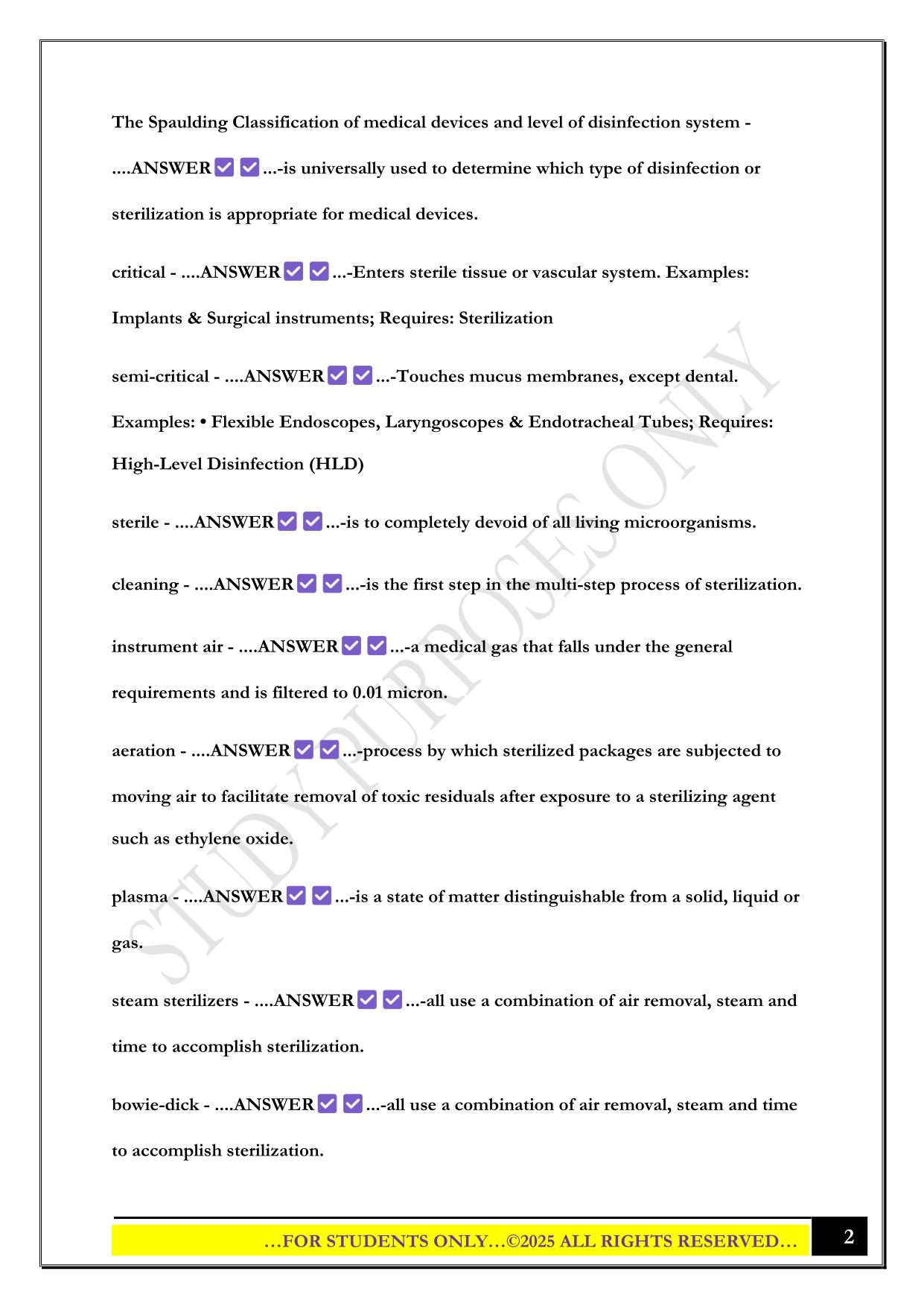 CER Final Exam Prep Chapters 8-15 SPD CESAR 2025 Questions and Answers