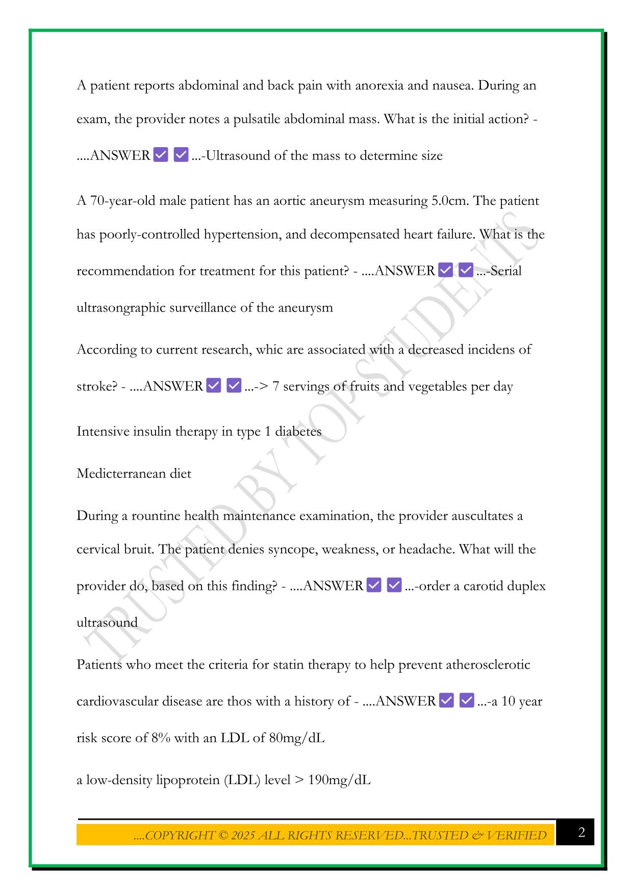 NSG6001 WEEK 2 QUIZ 2025 QUESTIONS AND ANSWERS