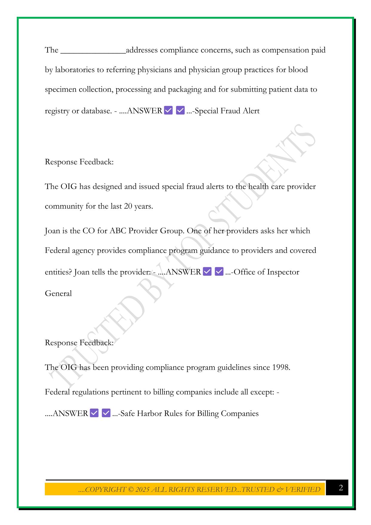 CPCO CHAPTER 3 REVIEW 2025 QUESTIONS AND ANSWERS