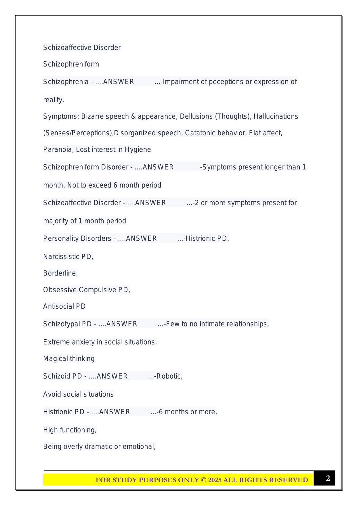 MSW Licensure Exam 2025 Questions and Answers
