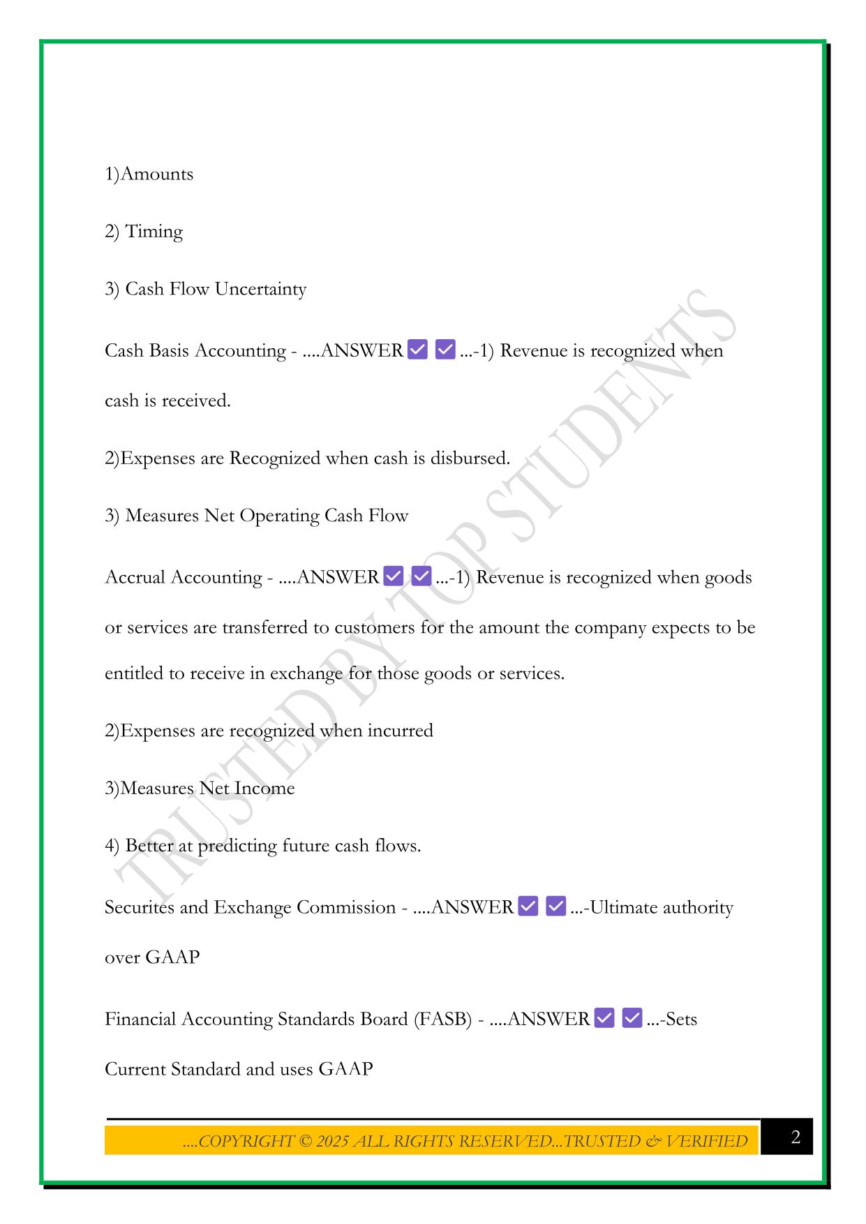 ACT 311 CSU FINAL EXAM 2025 QUESTIONS AND ANSWERS
