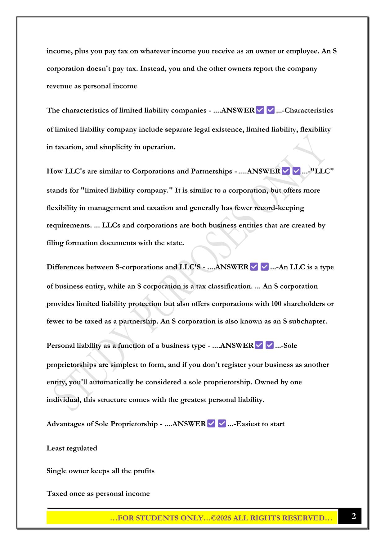 Exam 2 in X100 IUPUI 2025 Questions and Answers