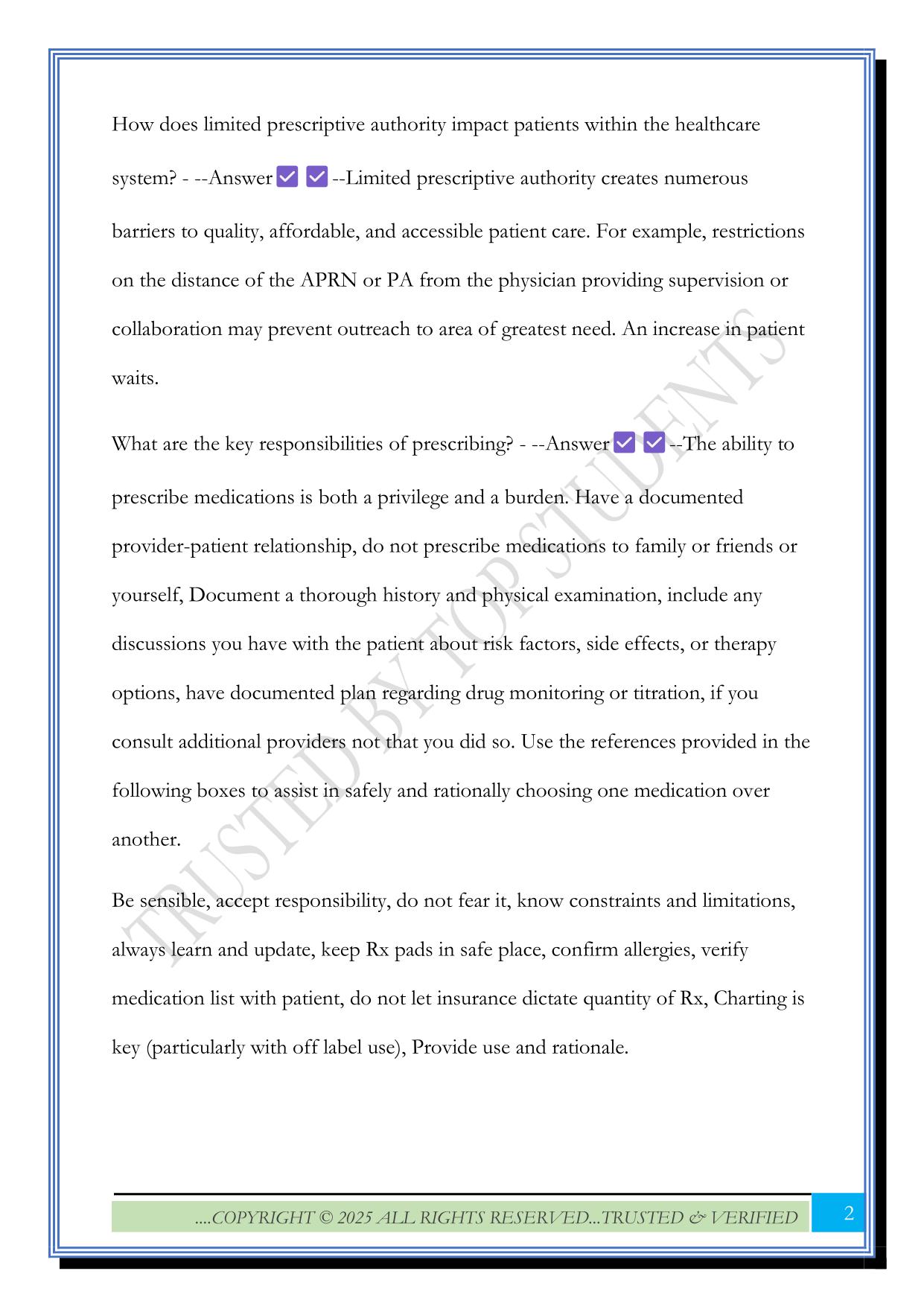 NR565 Advanced Pharm Midterm Exam 2025 Questions and Answers